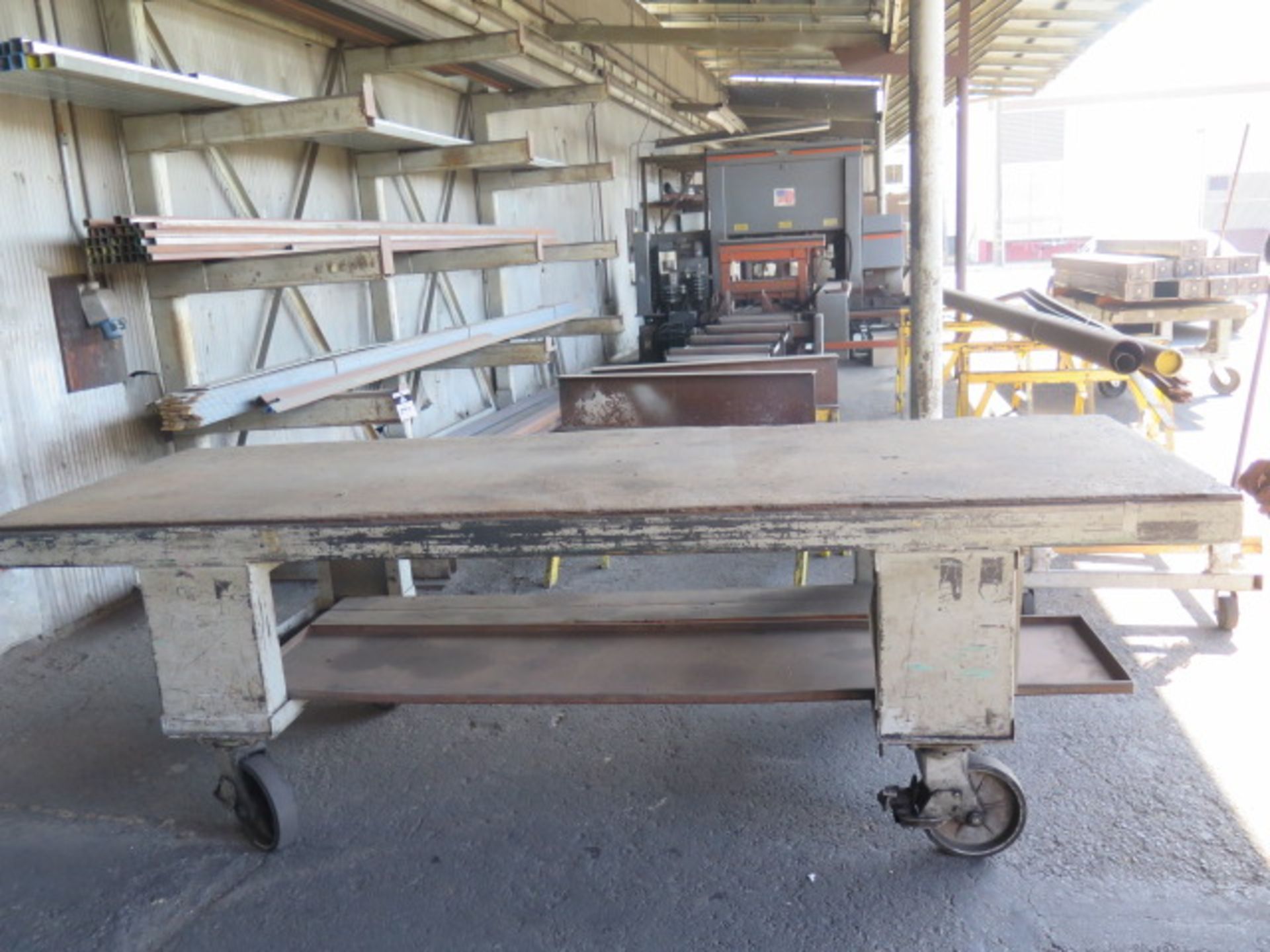 Heavy Duty Rolling Tables (2) (SOLD AS-IS - NO WARRANTY) - Image 2 of 4