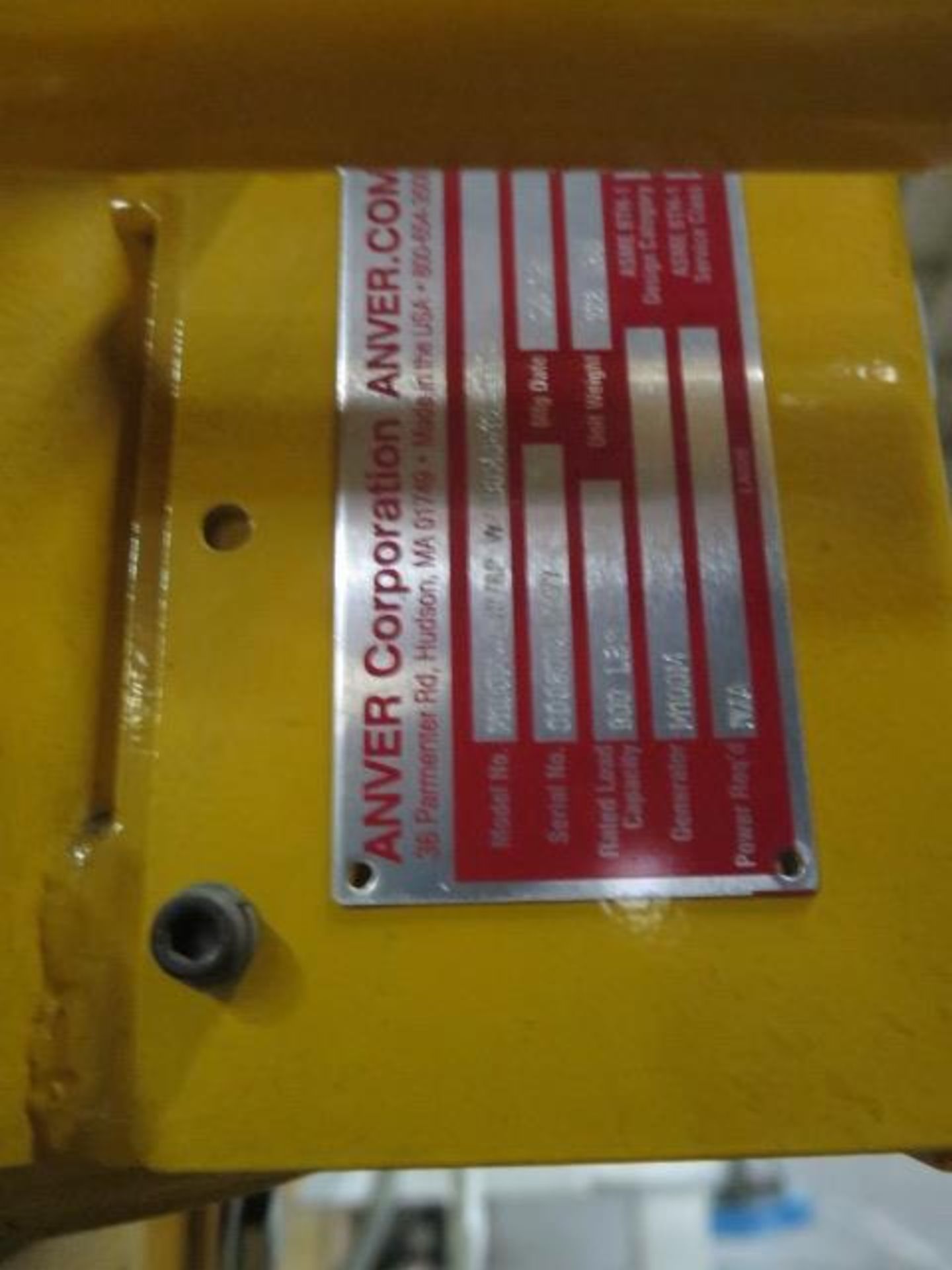 Anver 900 Lb Cap Vacuum Plate Lift (SOLD AS-IS - NO WARRANTY) - Image 8 of 8