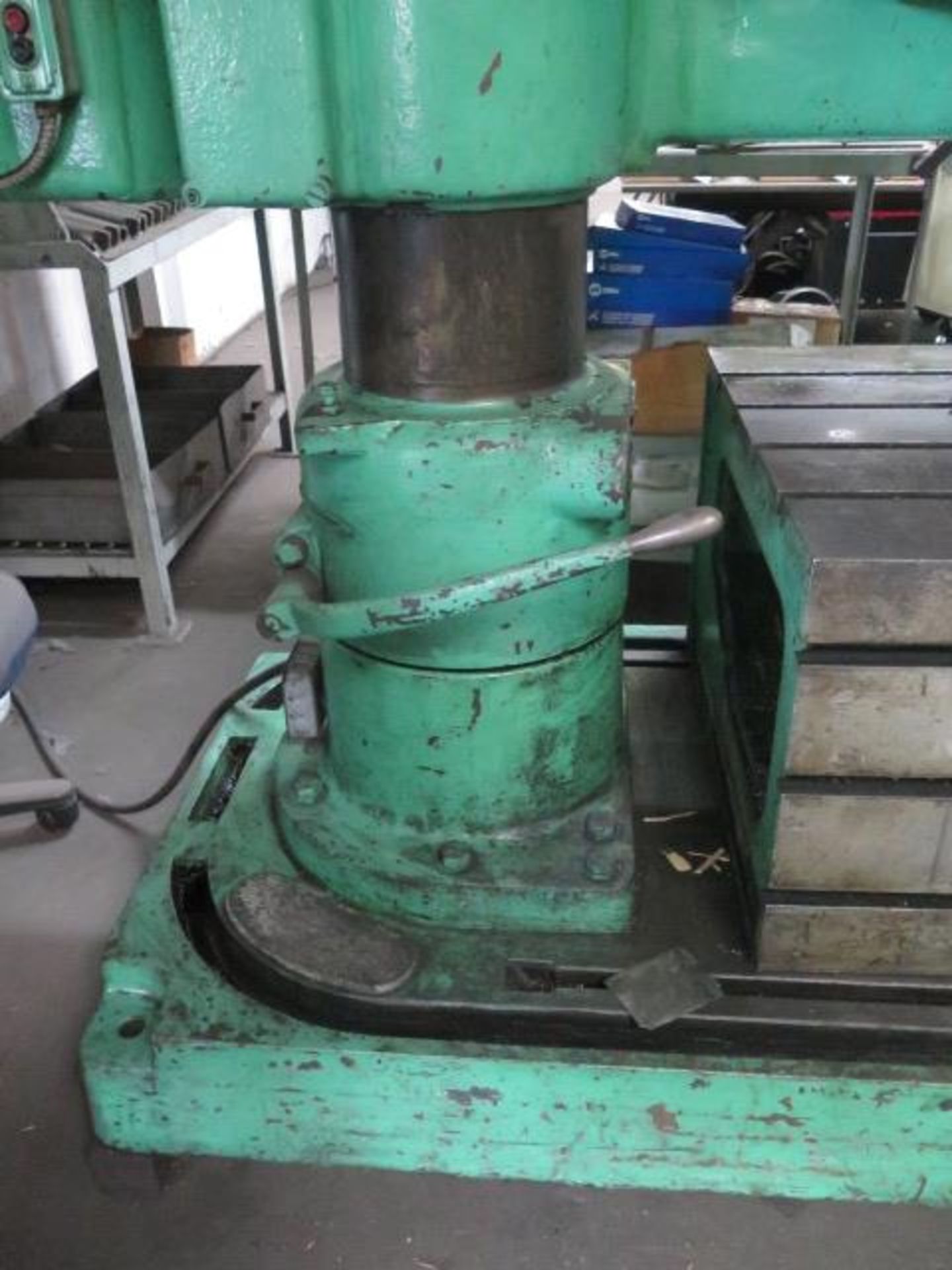 Cincinnati Gilbert 10” Column x 36” Radial Arm Drill s/n 5304 w/ 42-1500 RPM, 30” x 42” x 20” T-Slot - Image 8 of 9