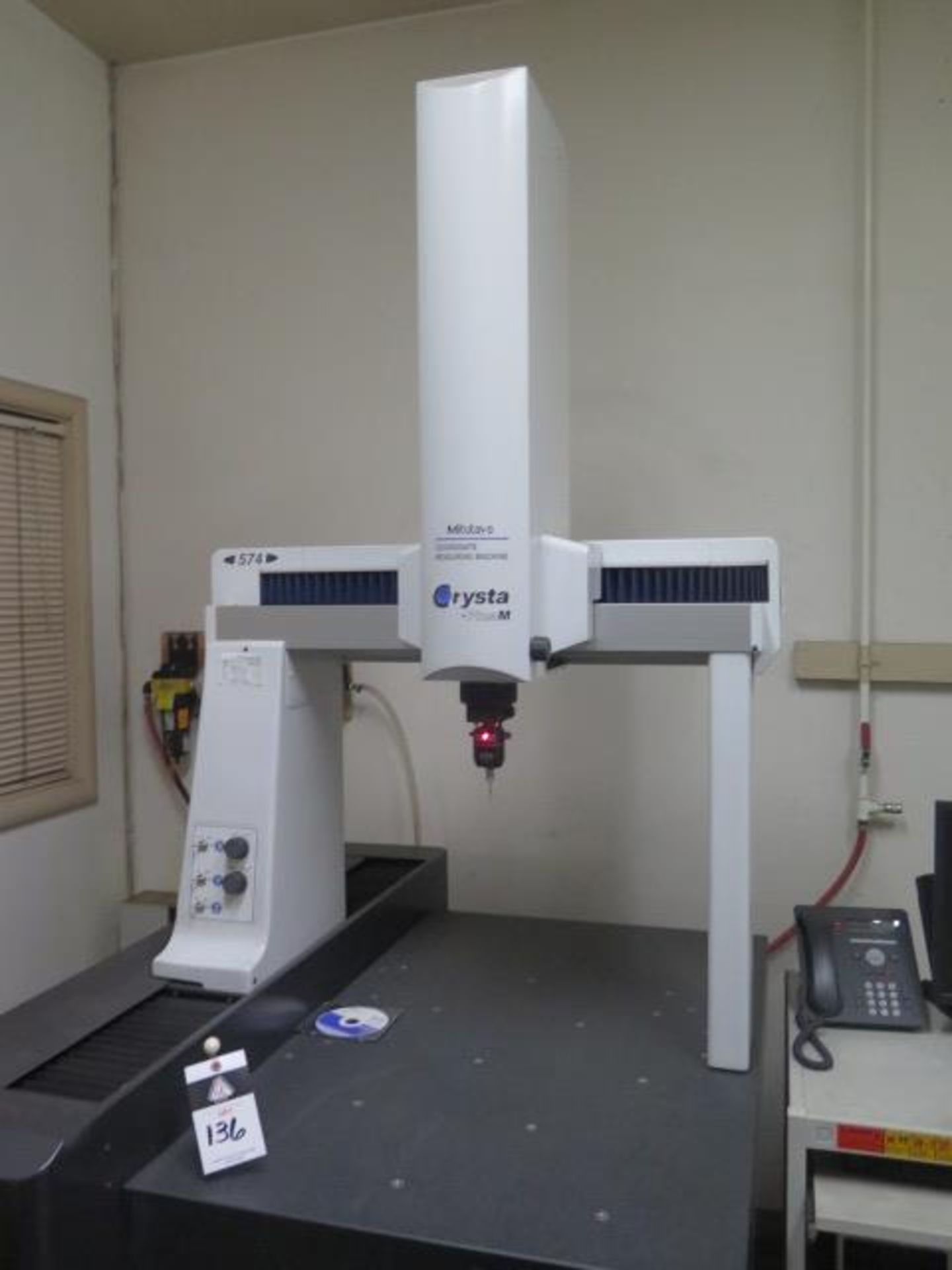 Mitutoyo Crysta-PlusM 574 CMM s/n 01568101 w/ Renishaw MH20i Probe Head, Mitutoyo MiCAT, SOLD AS IS - Image 2 of 13