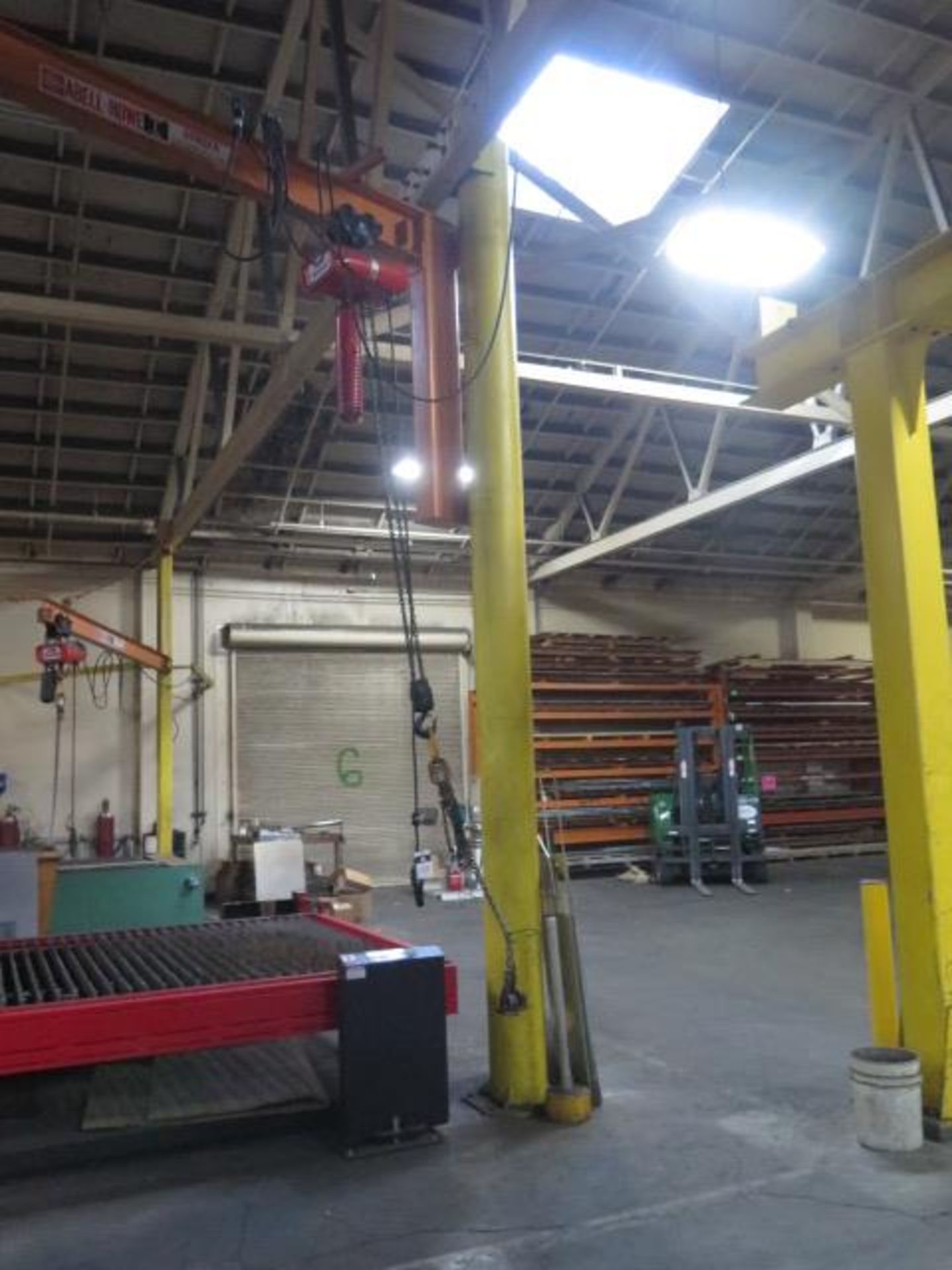 Abell-Howe 1 Ton Floor Mounted Jib w/ CM Electric Hoist (SOLD AS-IS - NO WARRANTY) - Image 2 of 8