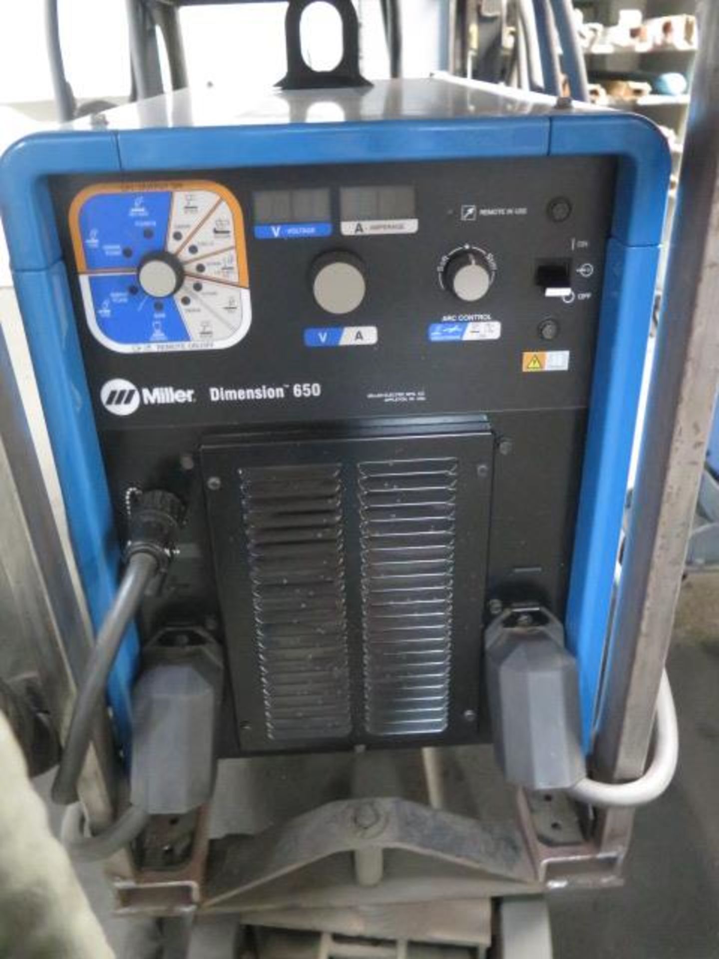 Miller Dimension 650 Arc Welding Power Source s/n MK450523C w/ Miller XR-Alumina Feed, SOLD AS IS - Image 5 of 17