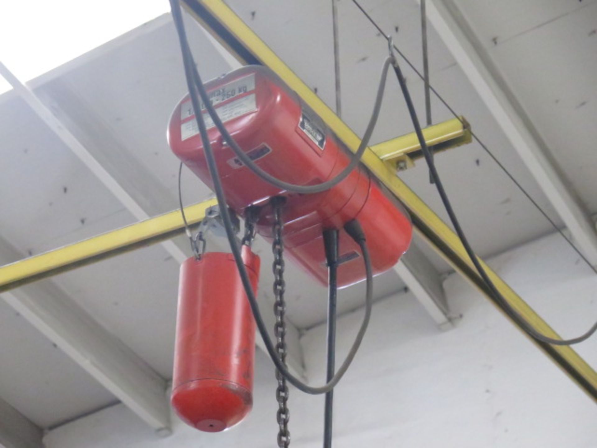 CM 1/4 Ton Electric Hoists (2) w/ Rail System (SOLD AS-IS - NO WARRANTY) - Image 2 of 6