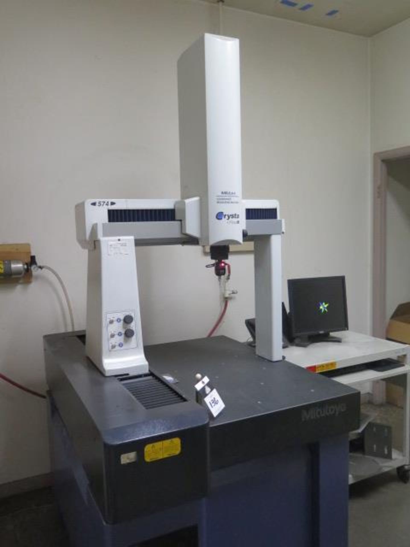 Mitutoyo Crysta-PlusM 574 CMM s/n 01568101 w/ Renishaw MH20i Probe Head, Mitutoyo MiCAT, SOLD AS IS - Image 3 of 13