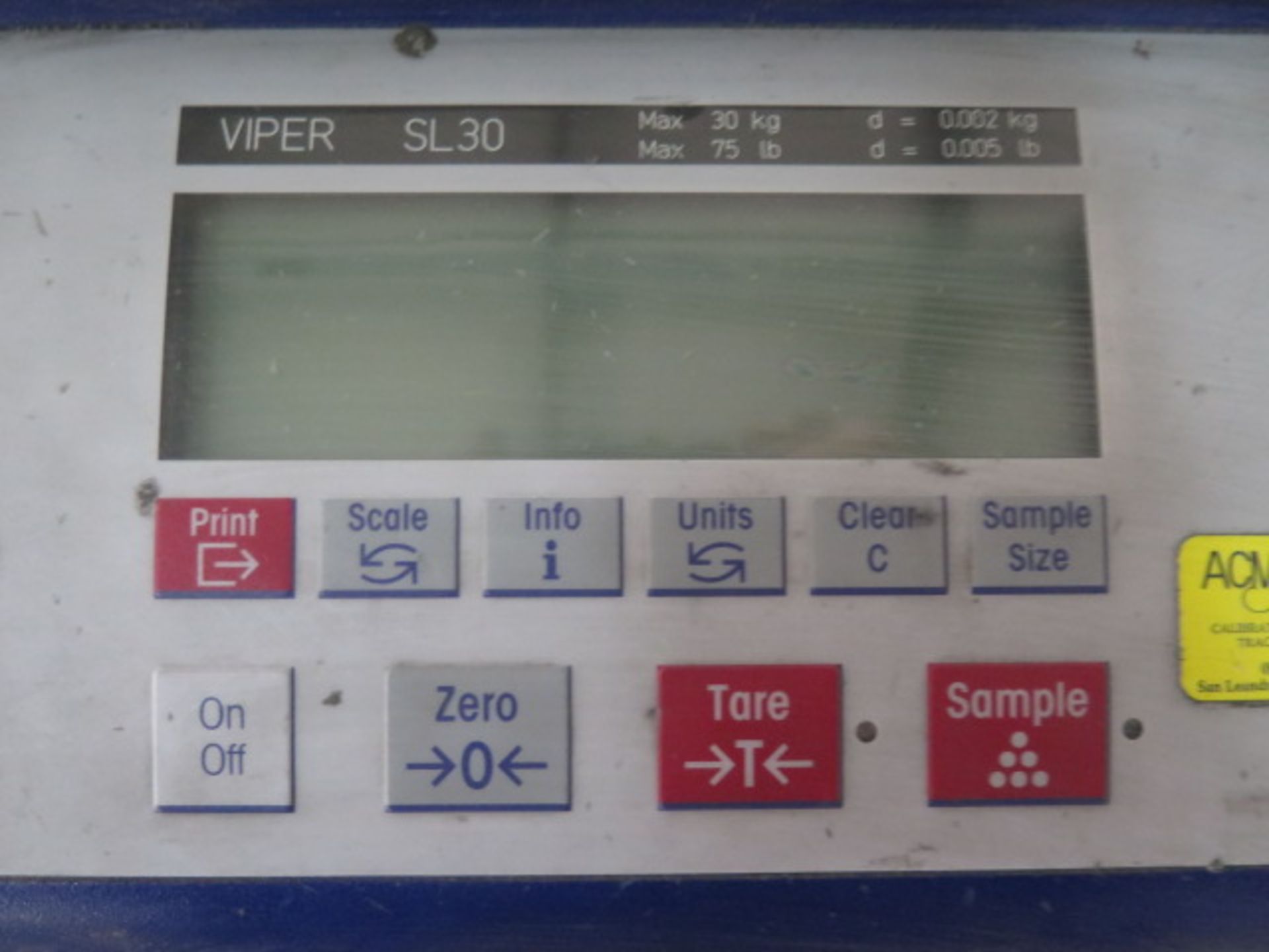 Mettler Toledo Viper SL30 Digital Scale (SOLD AS-IS - NO WARRANTY) - Image 3 of 3