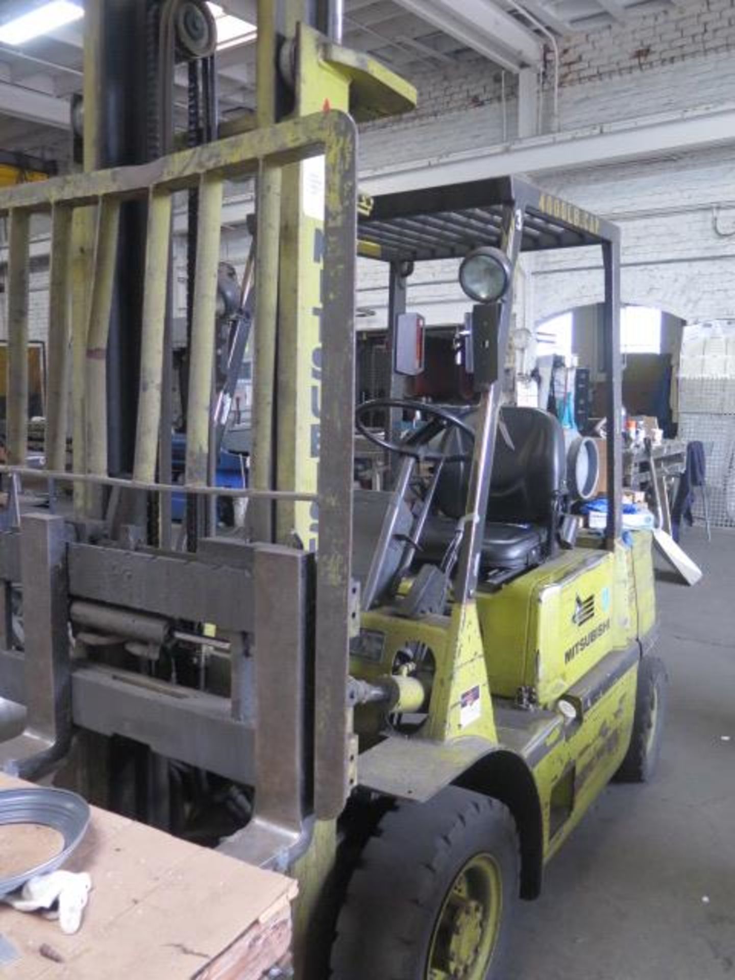 Mitsubishi FG20 4000 Lb Cap LPG Forklift s/n AF17A-00306 w/ 2-Stage Mast, 130” Lift SOLD AS IS - Image 4 of 13