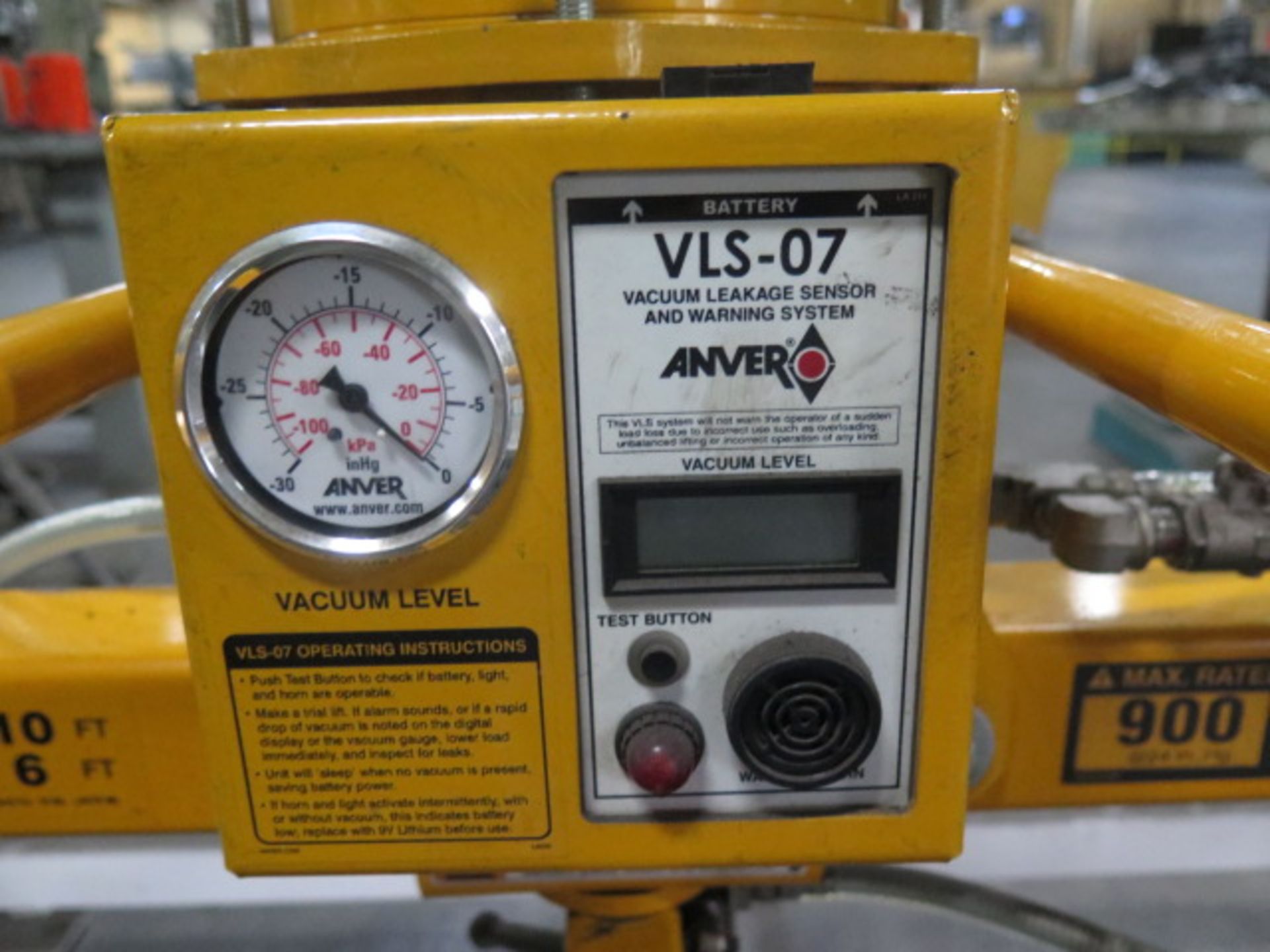 Anver 900 Lb Cap Vacuum Plate Lift (SOLD AS-IS - NO WARRANTY) - Image 3 of 8