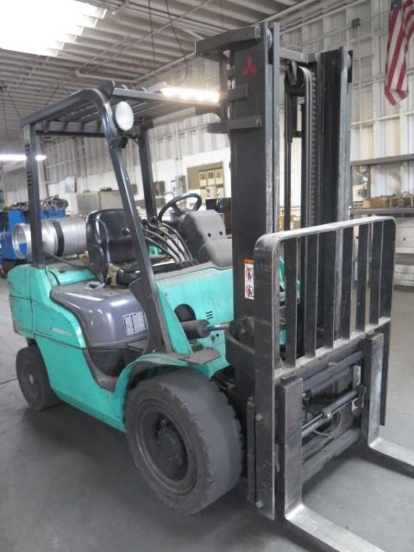 Mitsubishi FG30N 6000 Lb Cap LPG Forklift s/n AF13F10507 w/ 2-Stage Mast, 130” Lift SOLD AS IS - Image 4 of 14