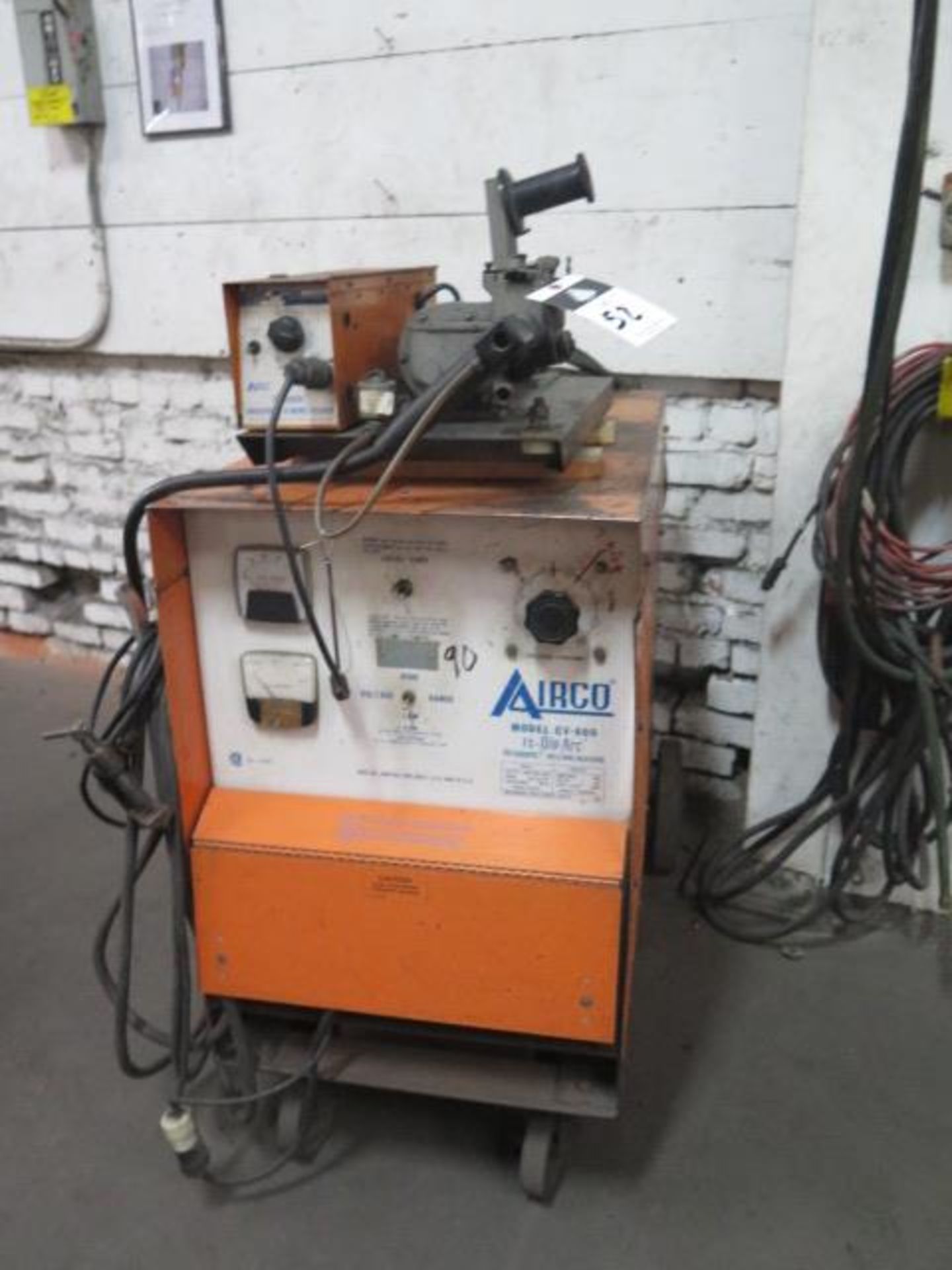 Airco CV-600 FC-Dip Arc Welding Power Source w/ Miller 60 Series Wire Feeder (SOLD AS-IS - NO
