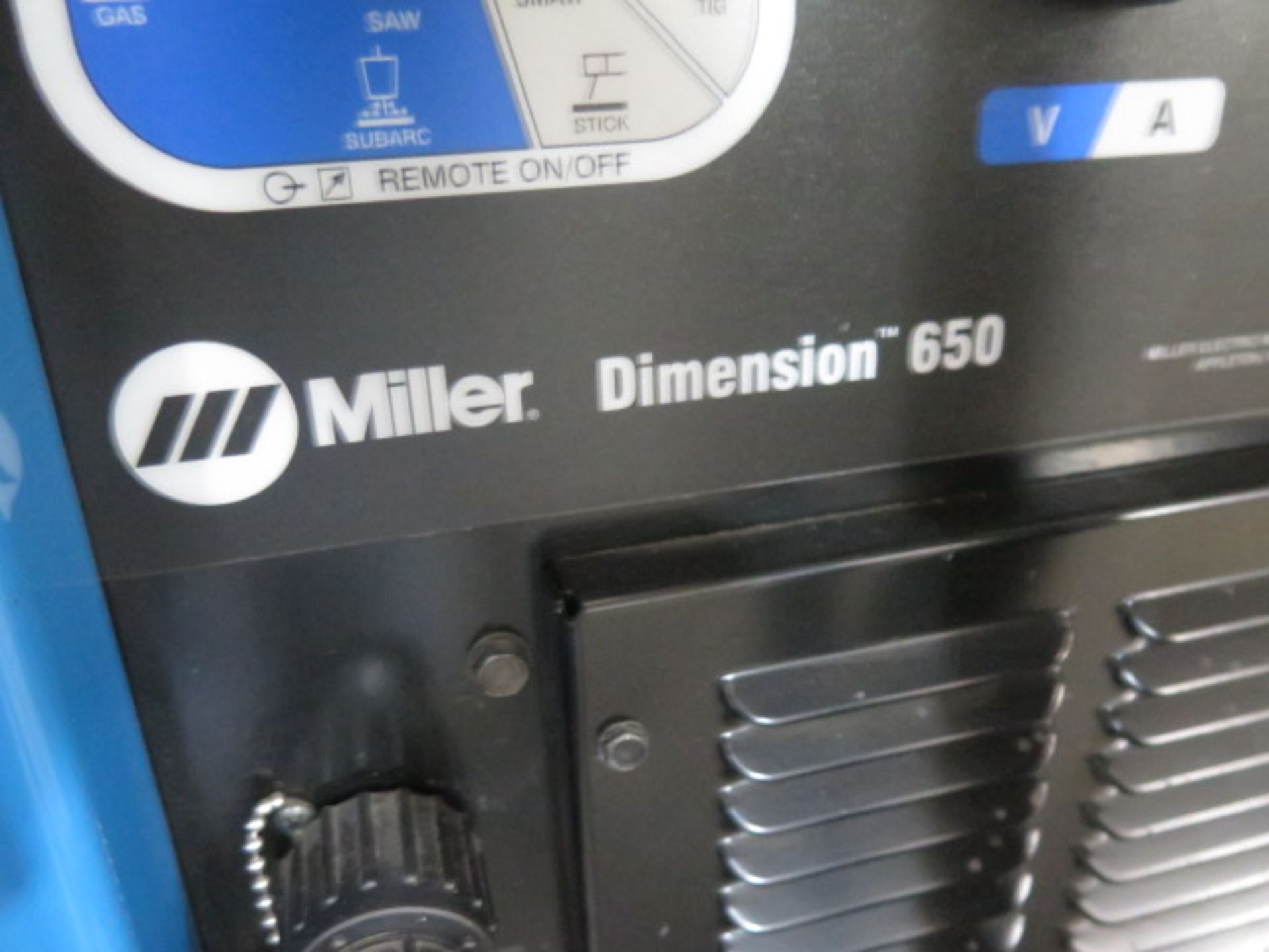 Miller Dimension 650 Arc Welding Power Source s/n MK450523C w/ Miller XR-Alumina Feed, SOLD AS IS - Image 4 of 17