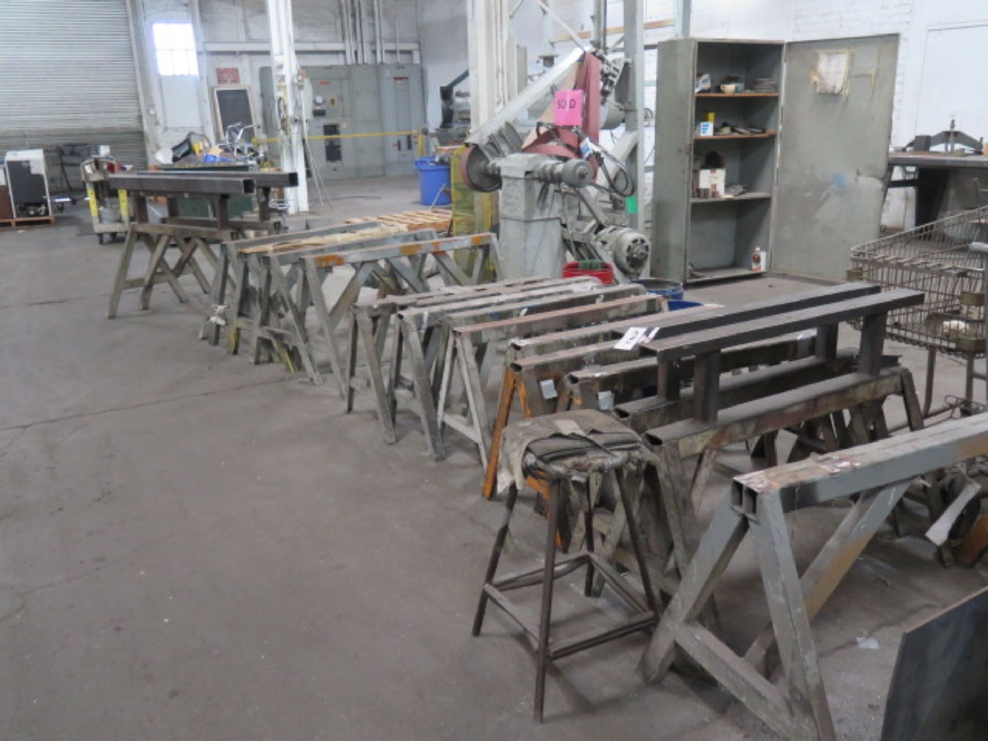 Steel Saw Horses (SOLD AS-IS - NO WARRANTY)