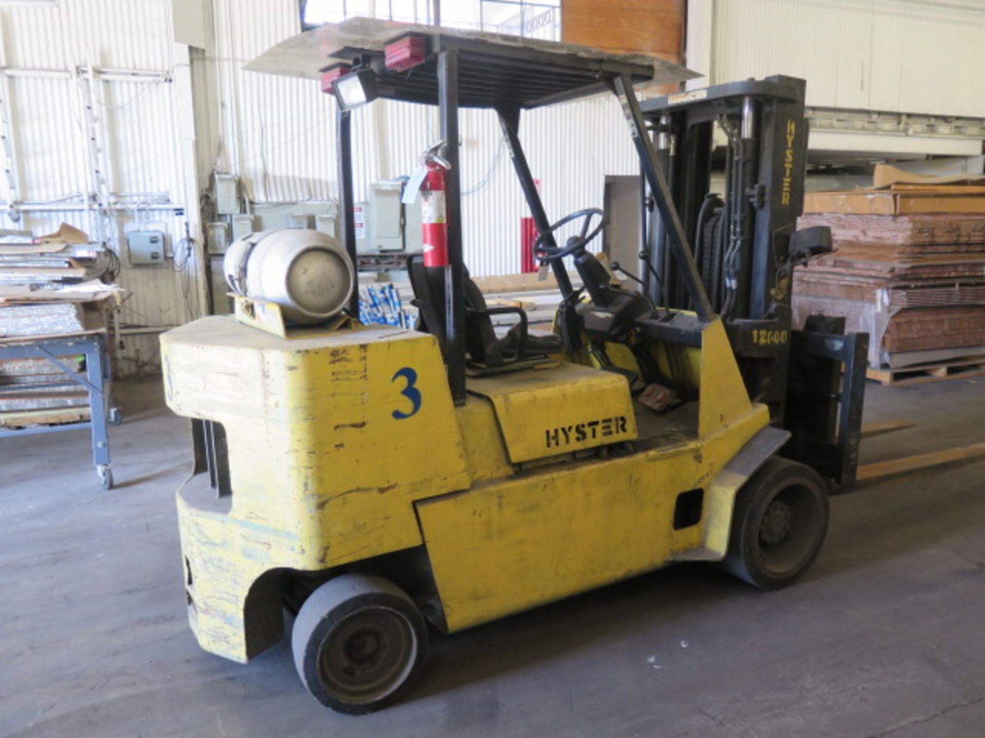 Hyster S120XL2S 12,000 Lb Cap LPG Forklift s/n D004D06579V w/ Monotrol Trans, 3-Stage, SOLD AS IS - Image 4 of 14