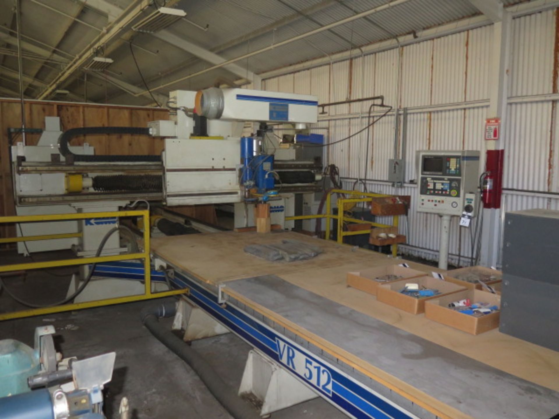 1994 Komo mdl. VR512 5’ x 12’ CNC Router s/n 1316594 w/ Fanuc Series 0-M Controls, SOLD AS IS