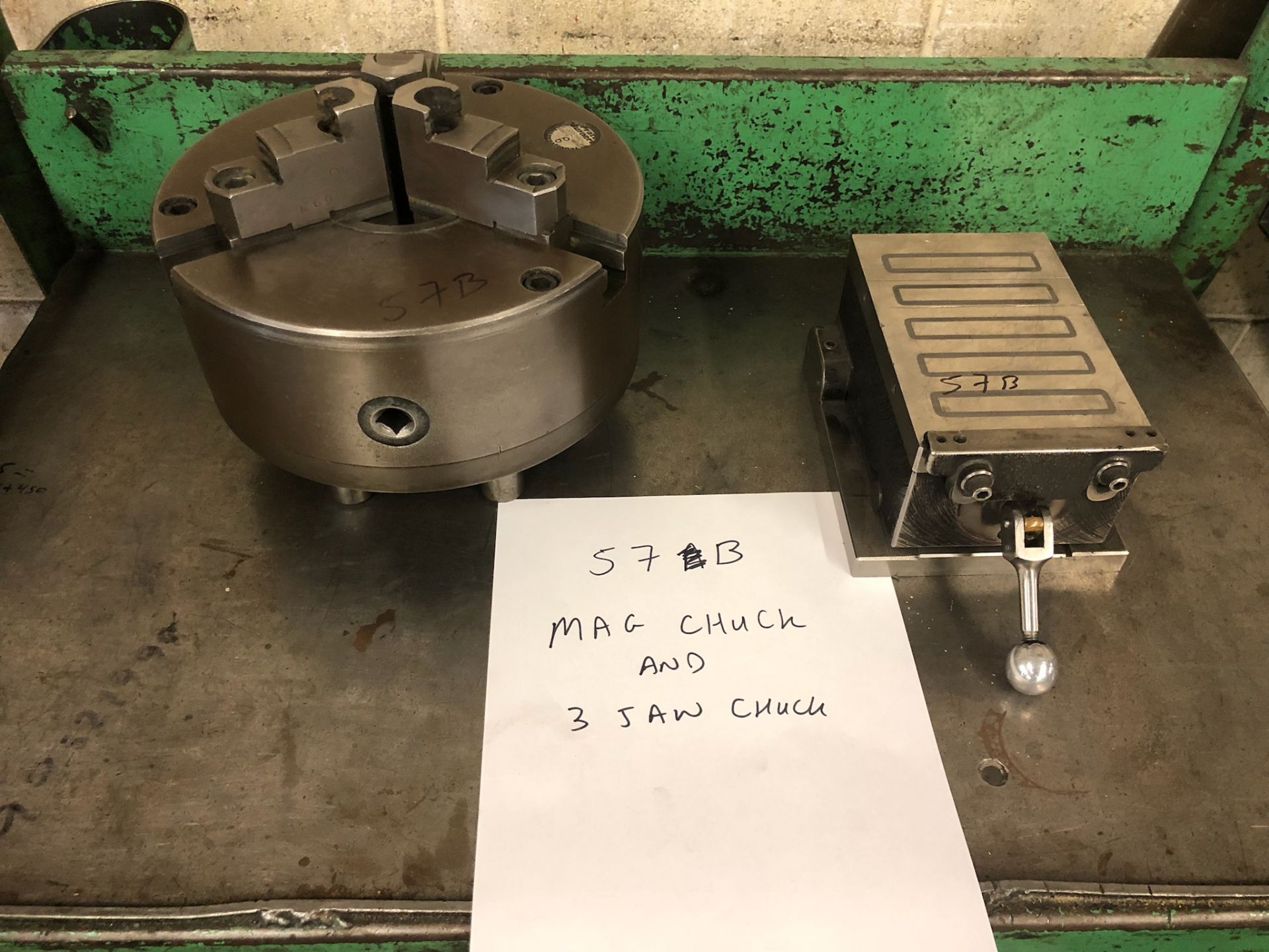 Mag Chuck and 3 Jaw Chuck (SOLD AS-IS - NO WARRANTY)