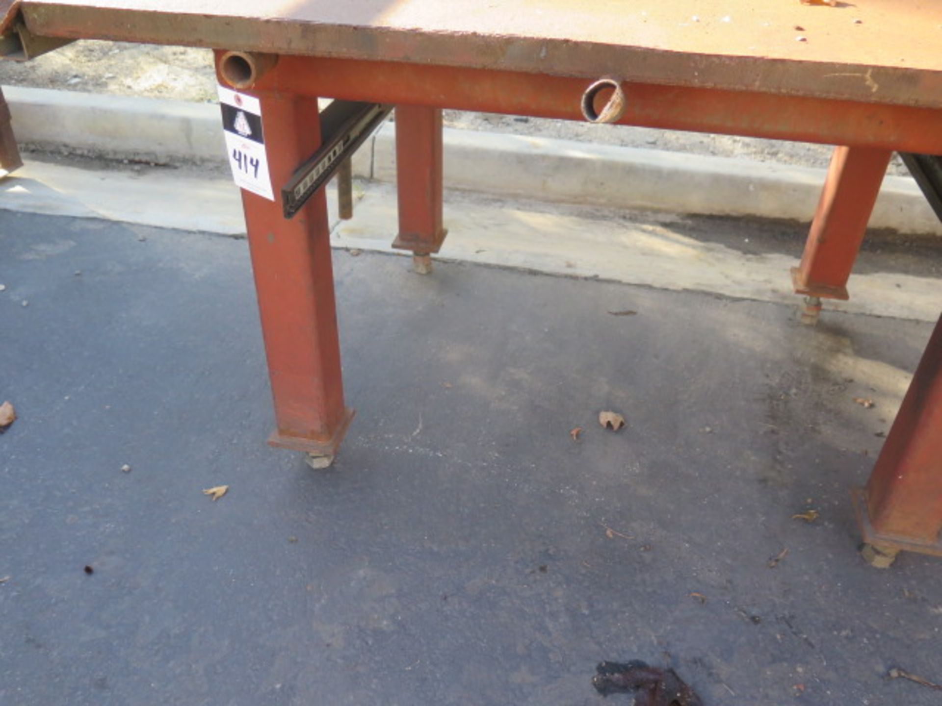 4' x 8' x 1 1/2" Steel Welding Table (SOLD AS-IS - NO WARRANTY) - Image 4 of 5