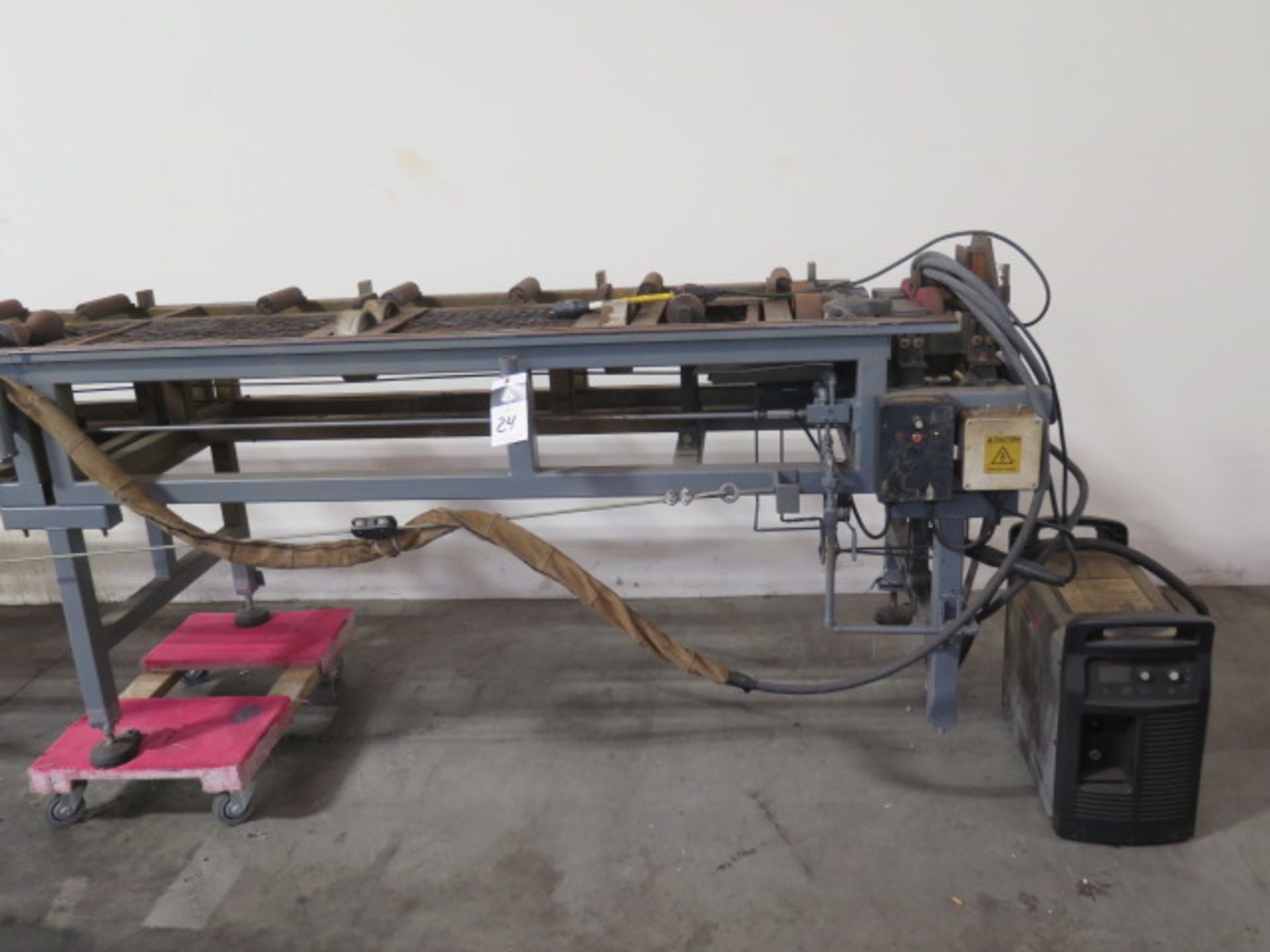 North Alabama mdl. BC 24” Dia. X 25’ “Big Cut” Plasma Arc Pipe Cutting System w/ SOLD AS IS