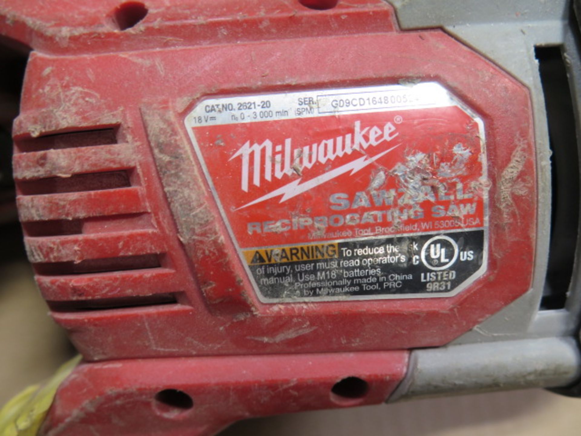 Milwaukee 18 Volt Sawzalls (2) (SOLD AS-IS - NO WARRANTY) - Image 5 of 5