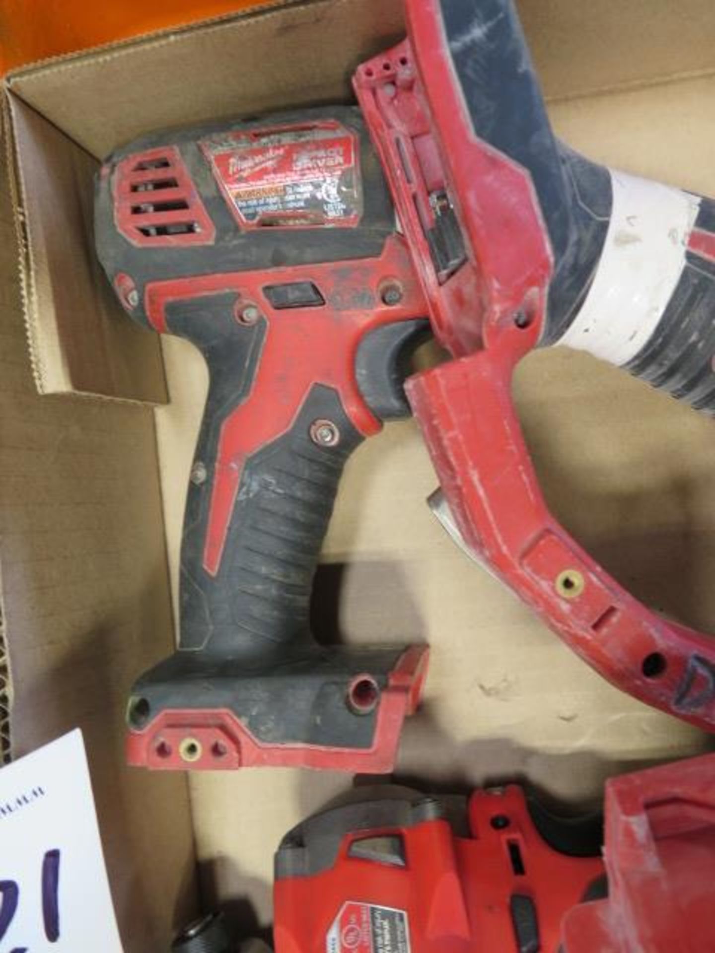 Milwaukee 18 Volt 1/2" and 3/8" Impacts, Scissor Shear and Nut Drivers (5) (SOLD AS-IS - NO - Image 5 of 5