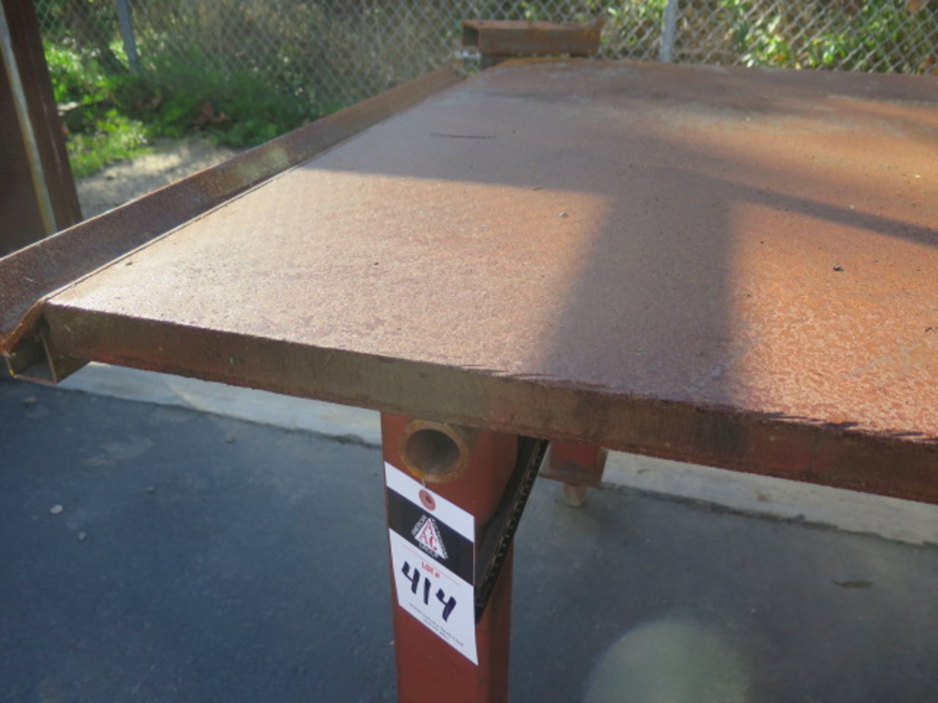 4' x 8' x 1 1/2" Steel Welding Table (SOLD AS-IS - NO WARRANTY) - Image 3 of 5