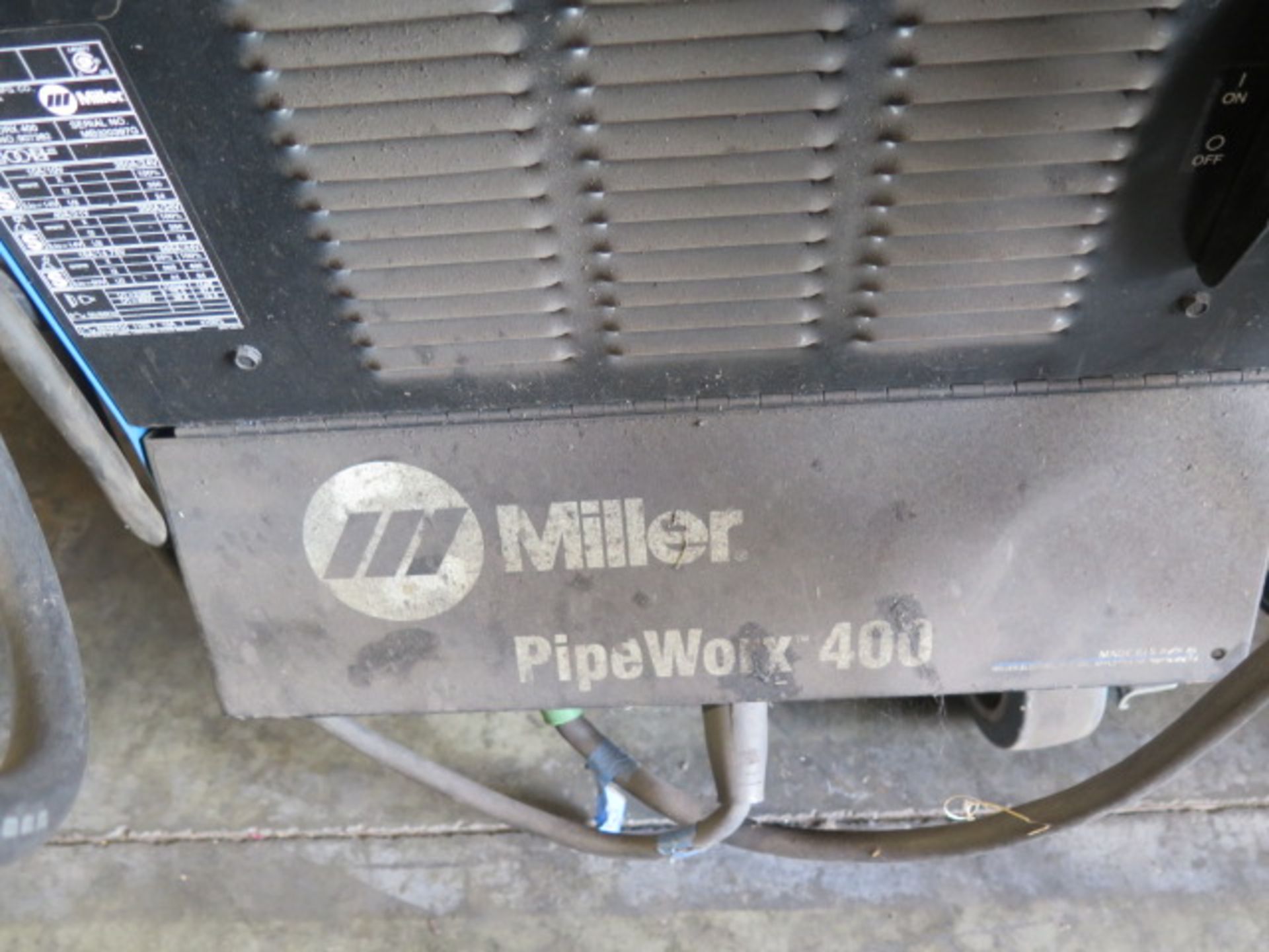 Miller Pipeworx 400 Dual Arc Welding Power Source s/n MB320397G w/ Miller Pipeworx SOLD AS IS - Image 11 of 11