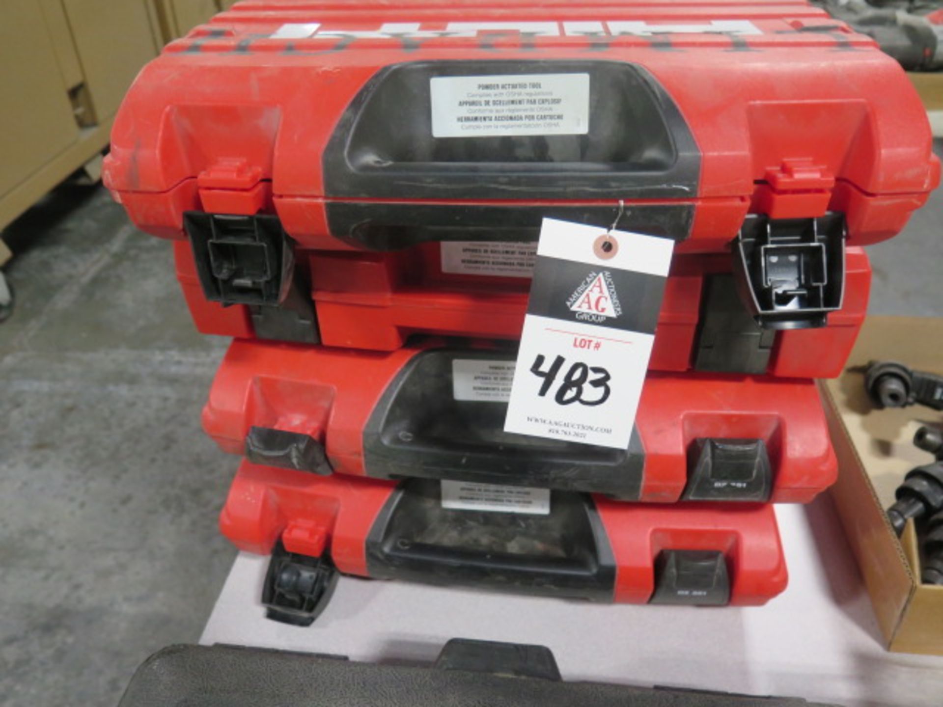 Hilti DX351BT Powder Actuated Guns (4) (SOLD AS-IS - NO WARRANTY)