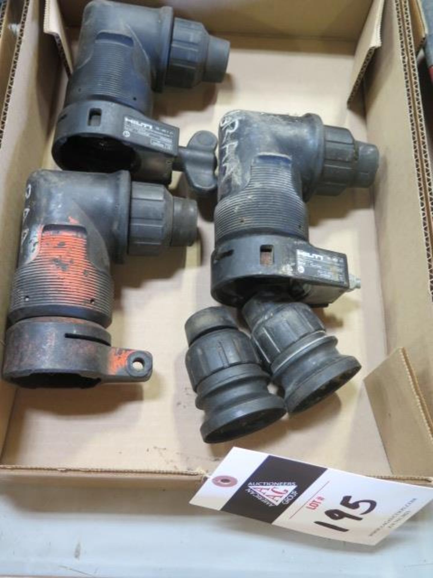 Hilti Interchangable Right Angle Chuck Heads (3) and (2) Straight Chuck Heads (FOR TE30 and TE7