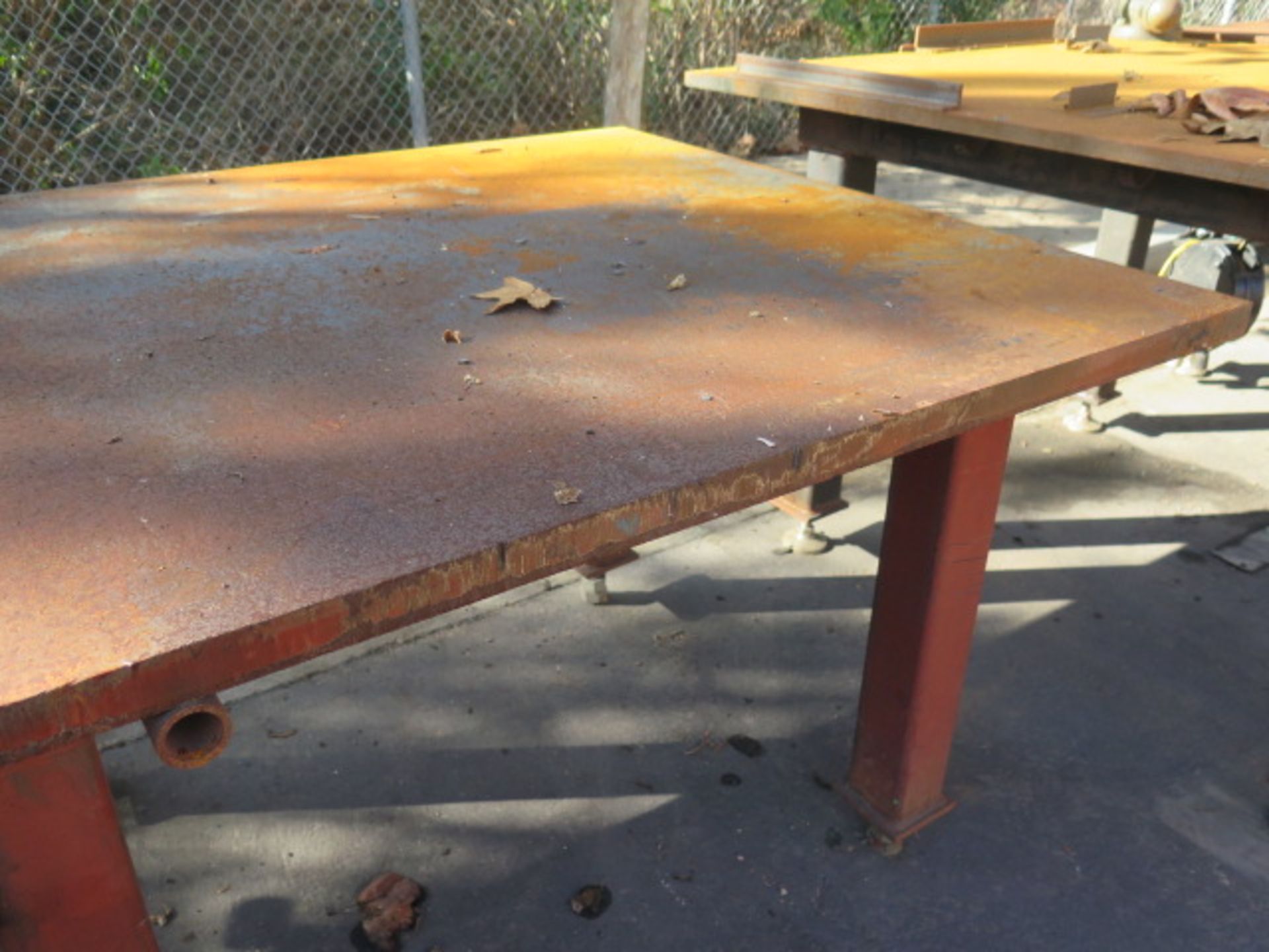 4' x 8' x 1 1/2" Steel Welding Table (SOLD AS-IS - NO WARRANTY) - Image 2 of 5