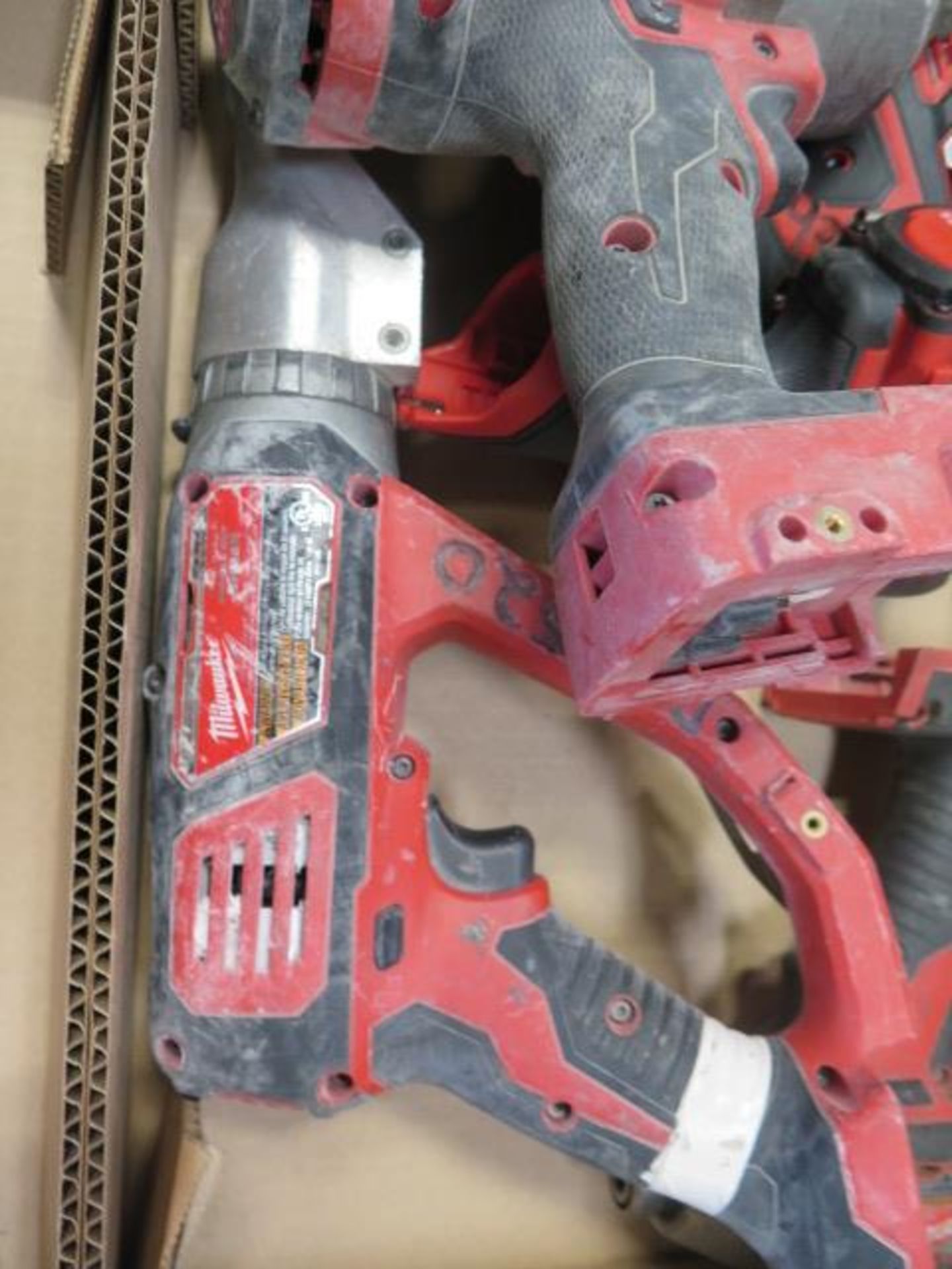 Milwaukee 18 Volt 1/2" and 3/8" Impacts, Scissor Shear and Nut Drivers (5) (SOLD AS-IS - NO - Image 3 of 5