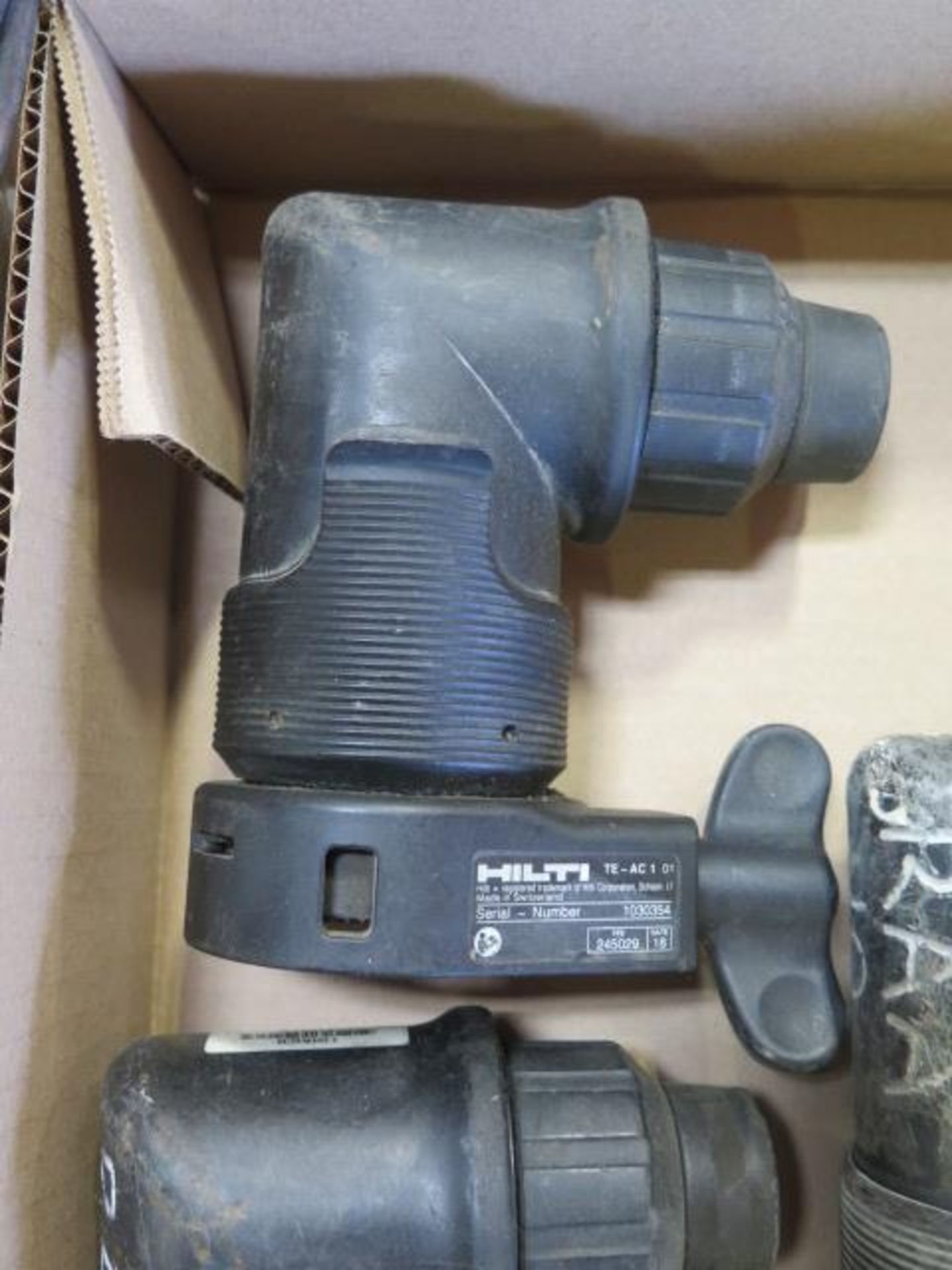 Hilti Interchangable Right Angle Chuck Heads (3) and (2) Straight Chuck Heads (FOR TE30 and TE7 - Image 3 of 6