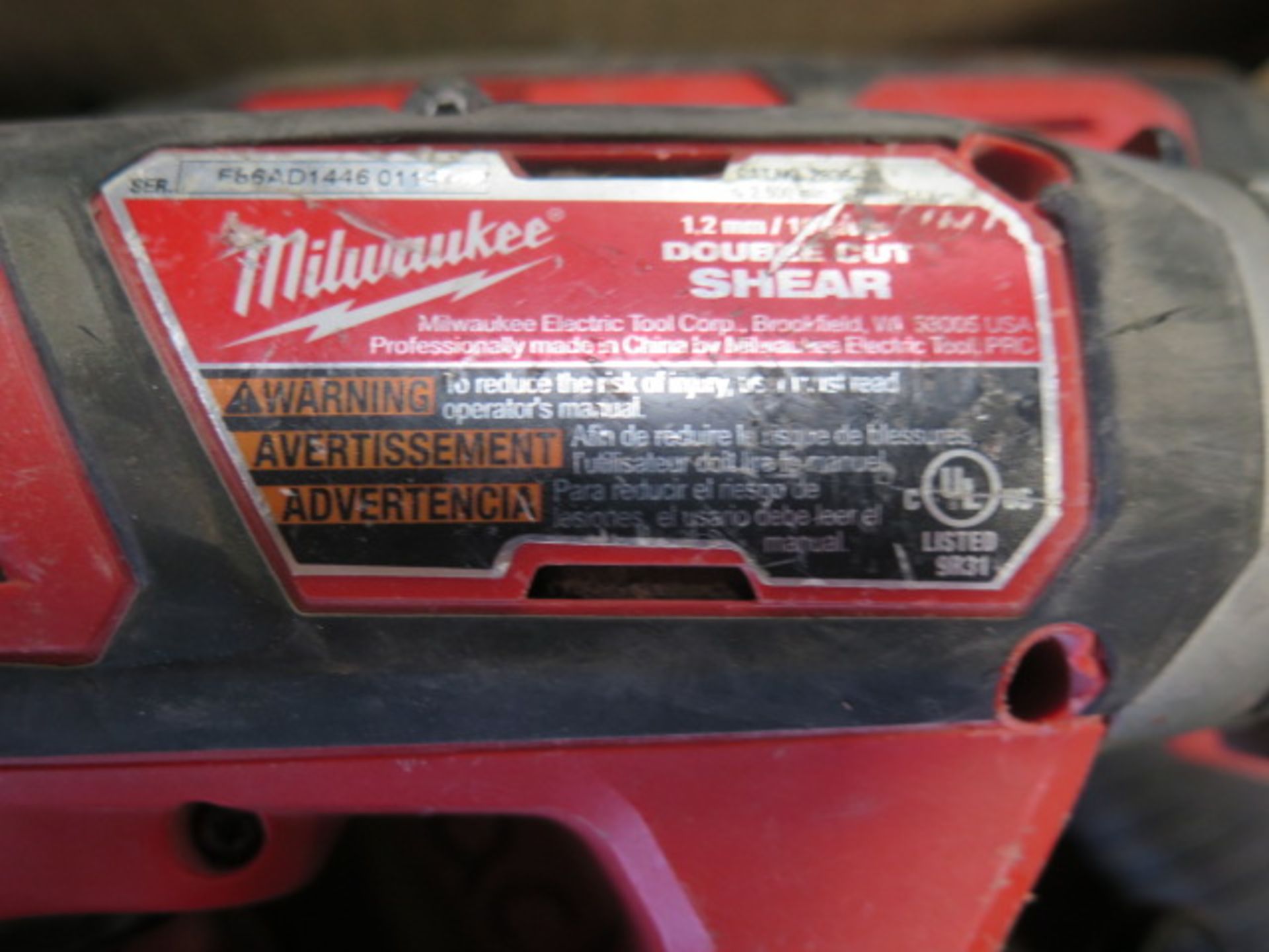 Milwaukee 18 Volt 16GA Double Cut Shears (2) (SOLD AS-IS - NO WARRANTY) - Image 5 of 5