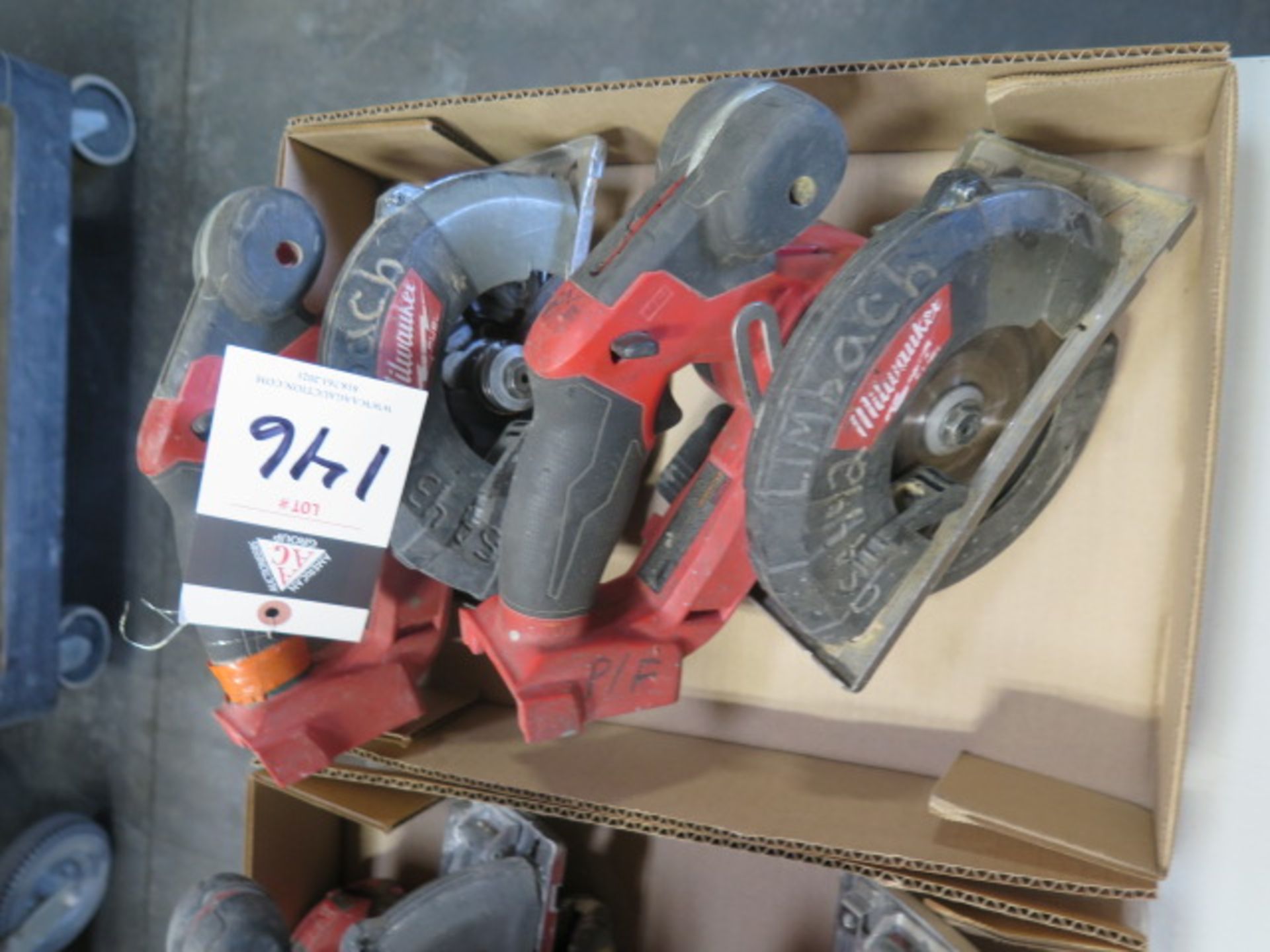 Milwaukee 18 Volt Circular Saws (2) (SOLD AS-IS - NO WARRANTY)