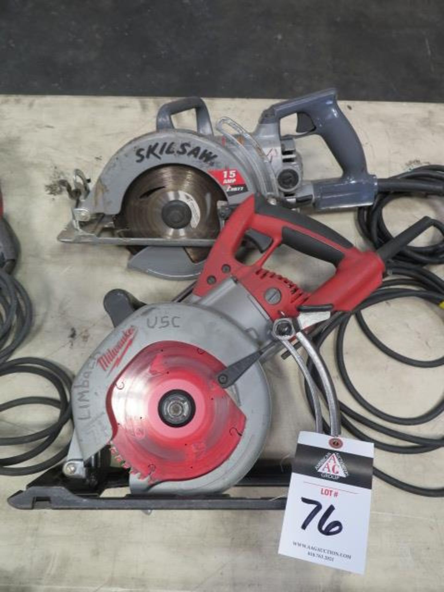 Milwaukee and Skilsaw Circular Saws (3) (SOLD AS-IS - NO WARRANTY) - Image 2 of 4