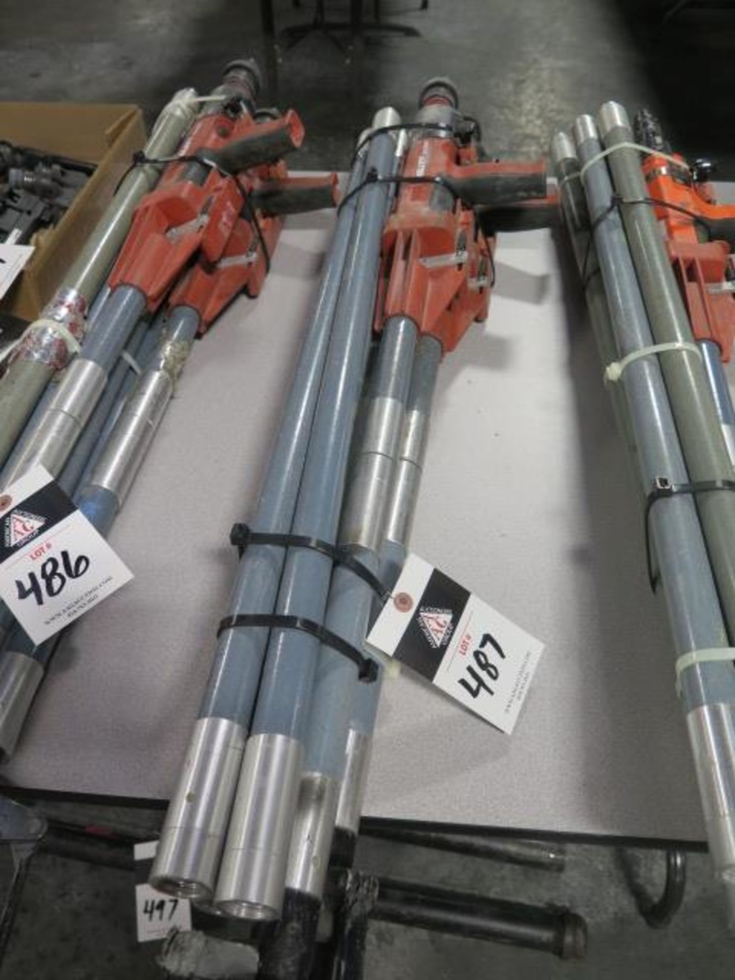 Hilti DX351 Powder Actuated Guns (2) w/ Extension Sets (SOLD AS-IS - NO WARRANTY)
