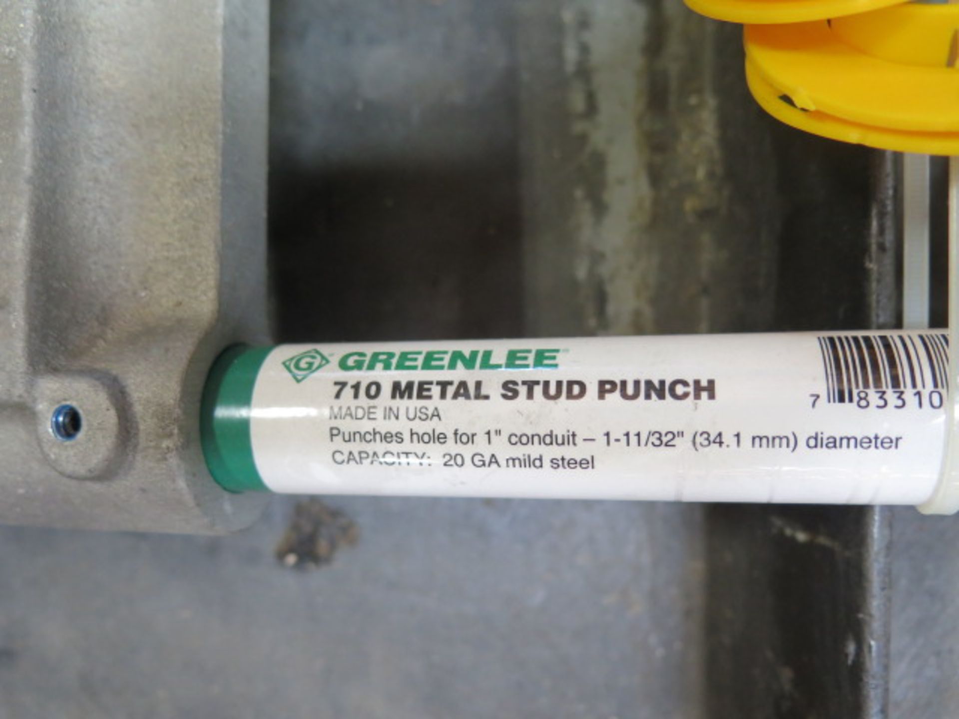 Greenlee mdl. 710 Pipe Stud Punch (SOLD AS-IS - NO WARRANTY) - Image 4 of 4