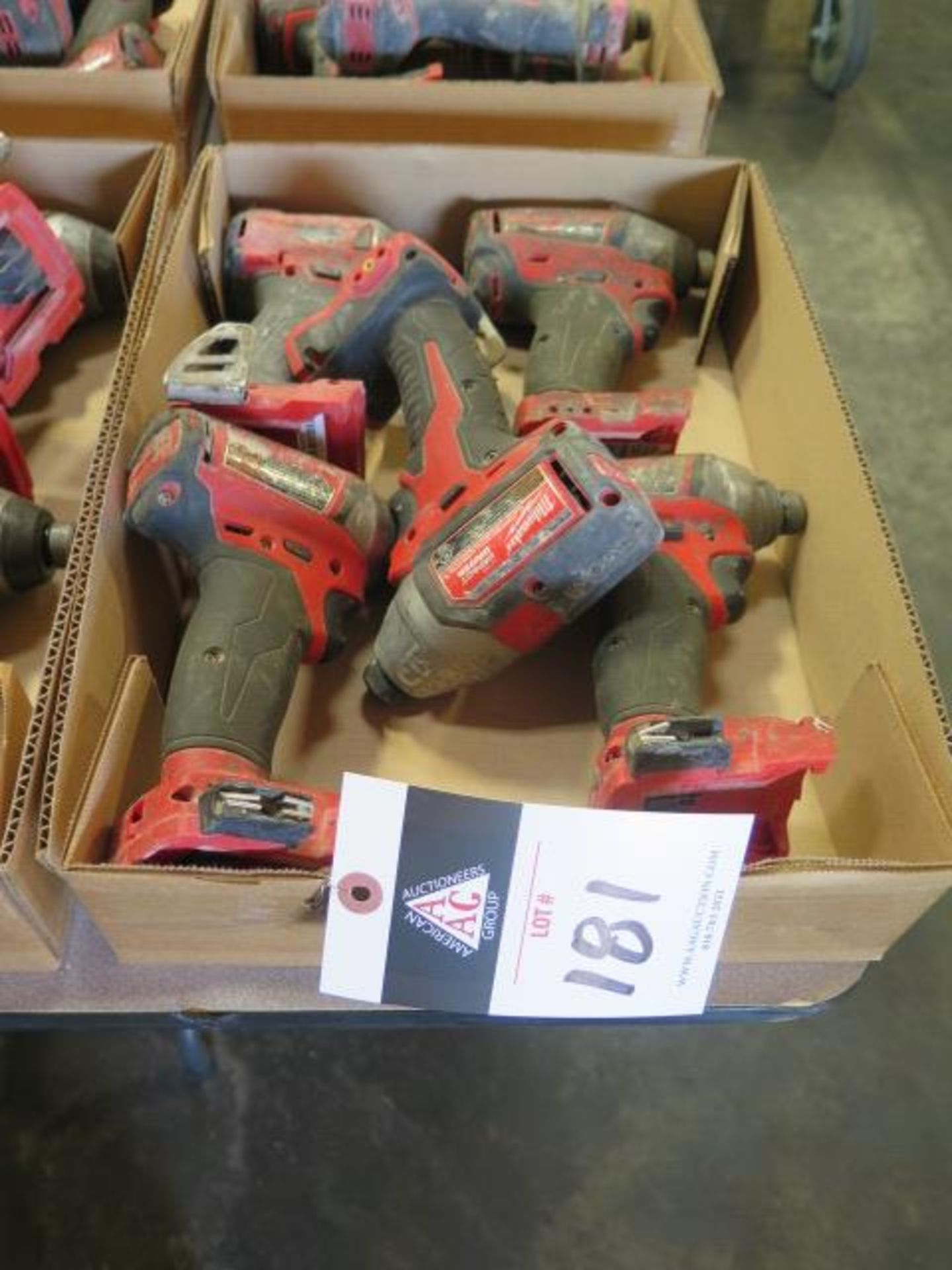 Milwaukee 18 Volt 1/4" Nut Drivers (5) (SOLD AS-IS - NO WARRANTY)