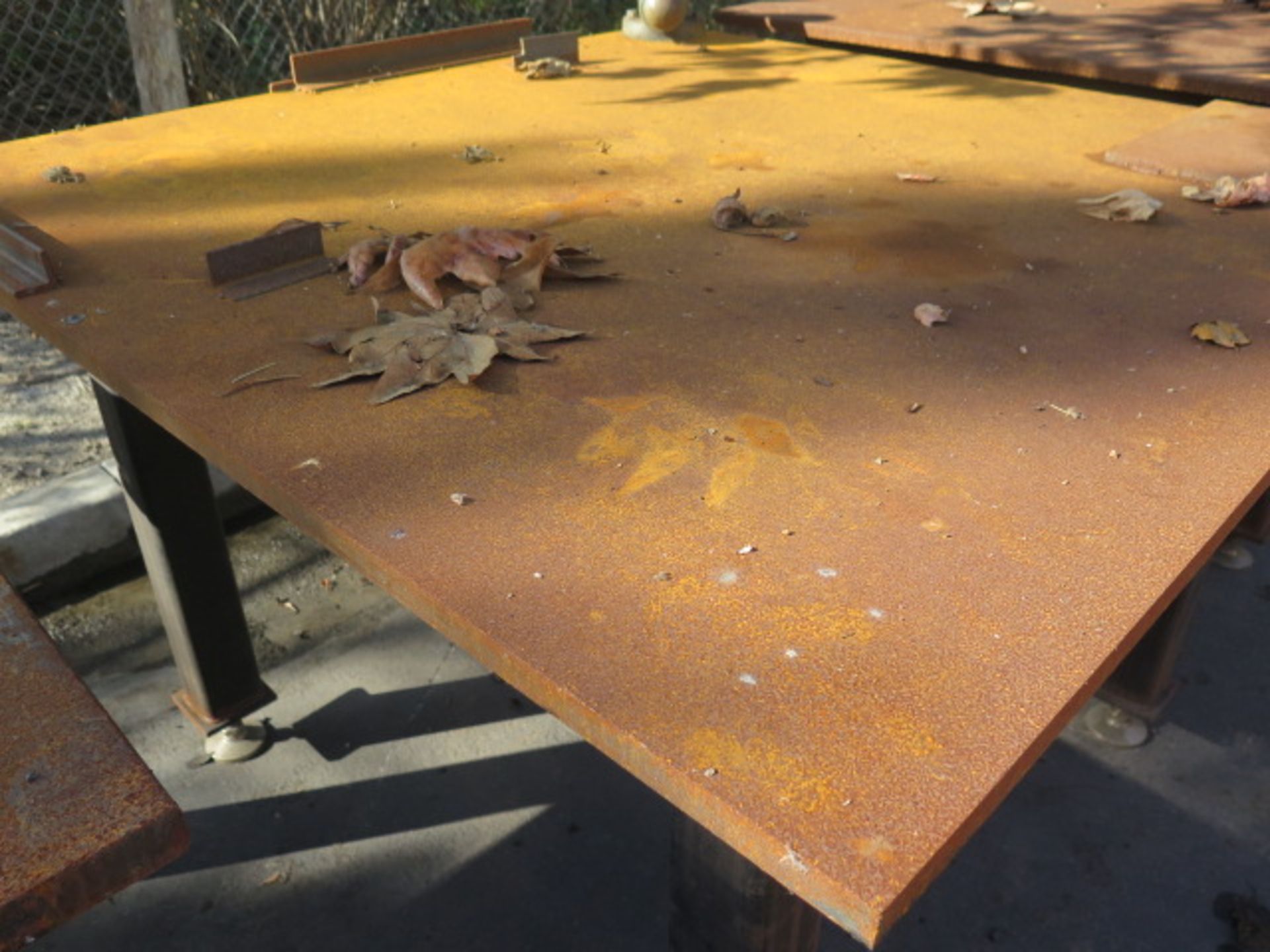 5' x 5' x 1" Steel Welding Table w/ Wilton 4" Bench Vise (SOLD AS-IS - NO WARRANTY) - Image 2 of 6