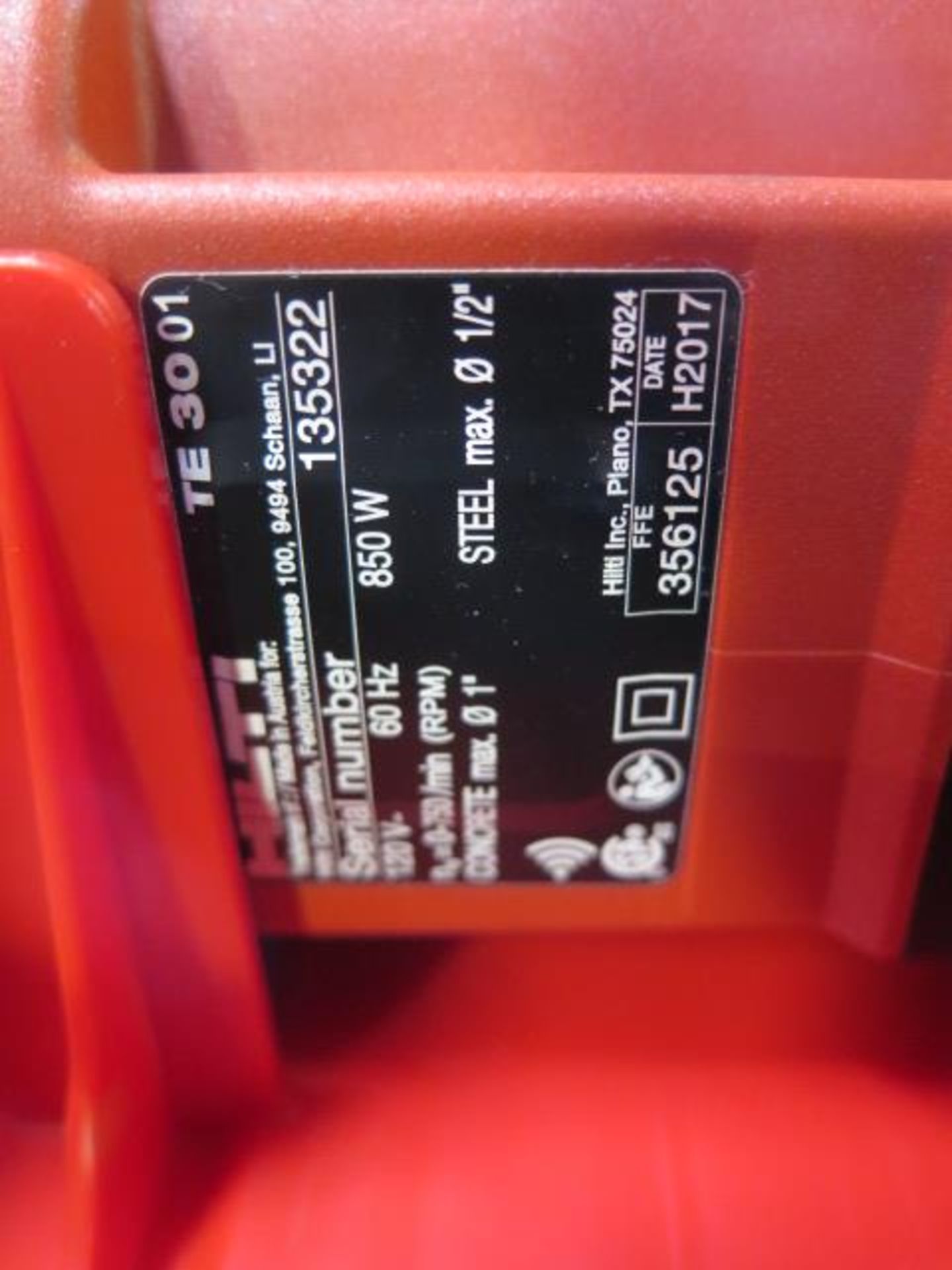 Hilti TE30 Hammer Drill (NEW) (SOLD AS-IS - NO WARRANTY) - Image 7 of 7