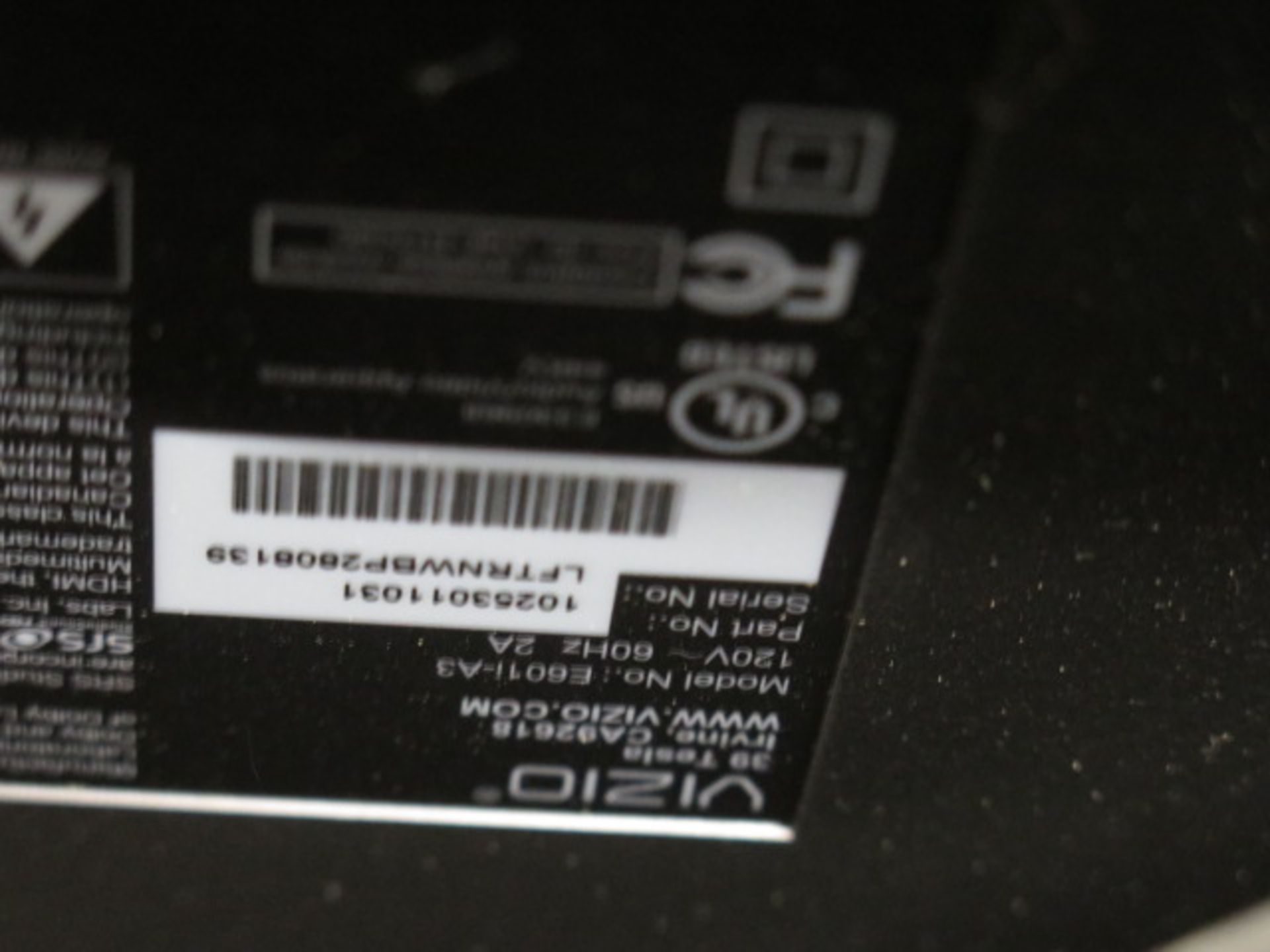 Vizio E601i-A3 60" TV and Vizio E470i-A0 47" TV (SOLD AS-IS - NO WARRANTY) - Image 3 of 5