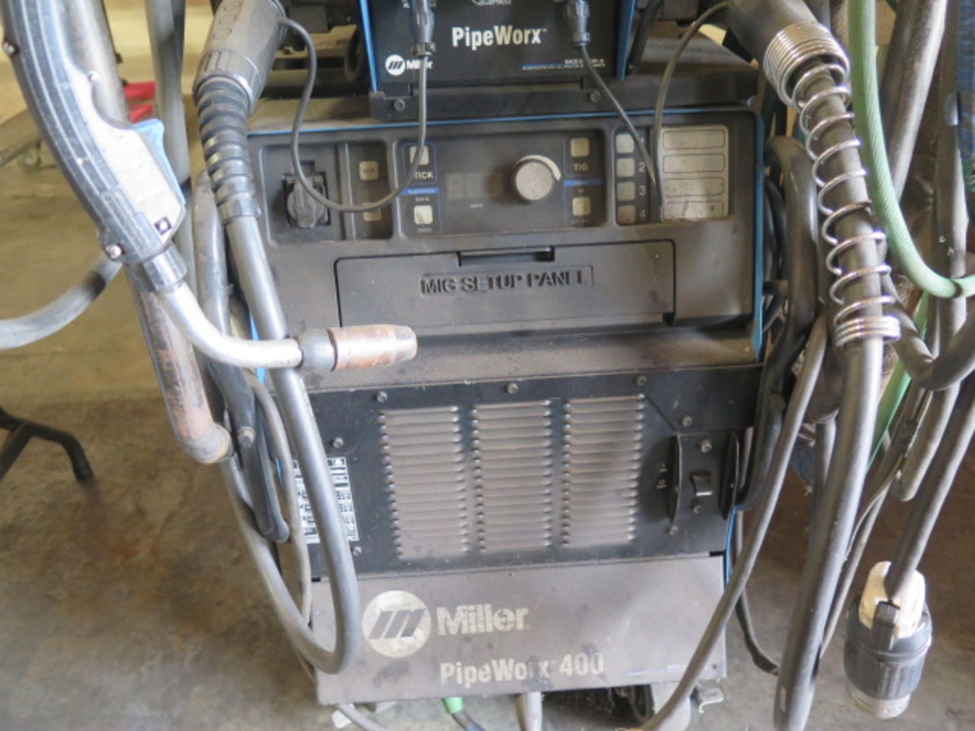 Miller Pipeworx 400 Dual Arc Welding Power Source s/n MB320397G w/ Miller Pipeworx SOLD AS IS - Image 9 of 11