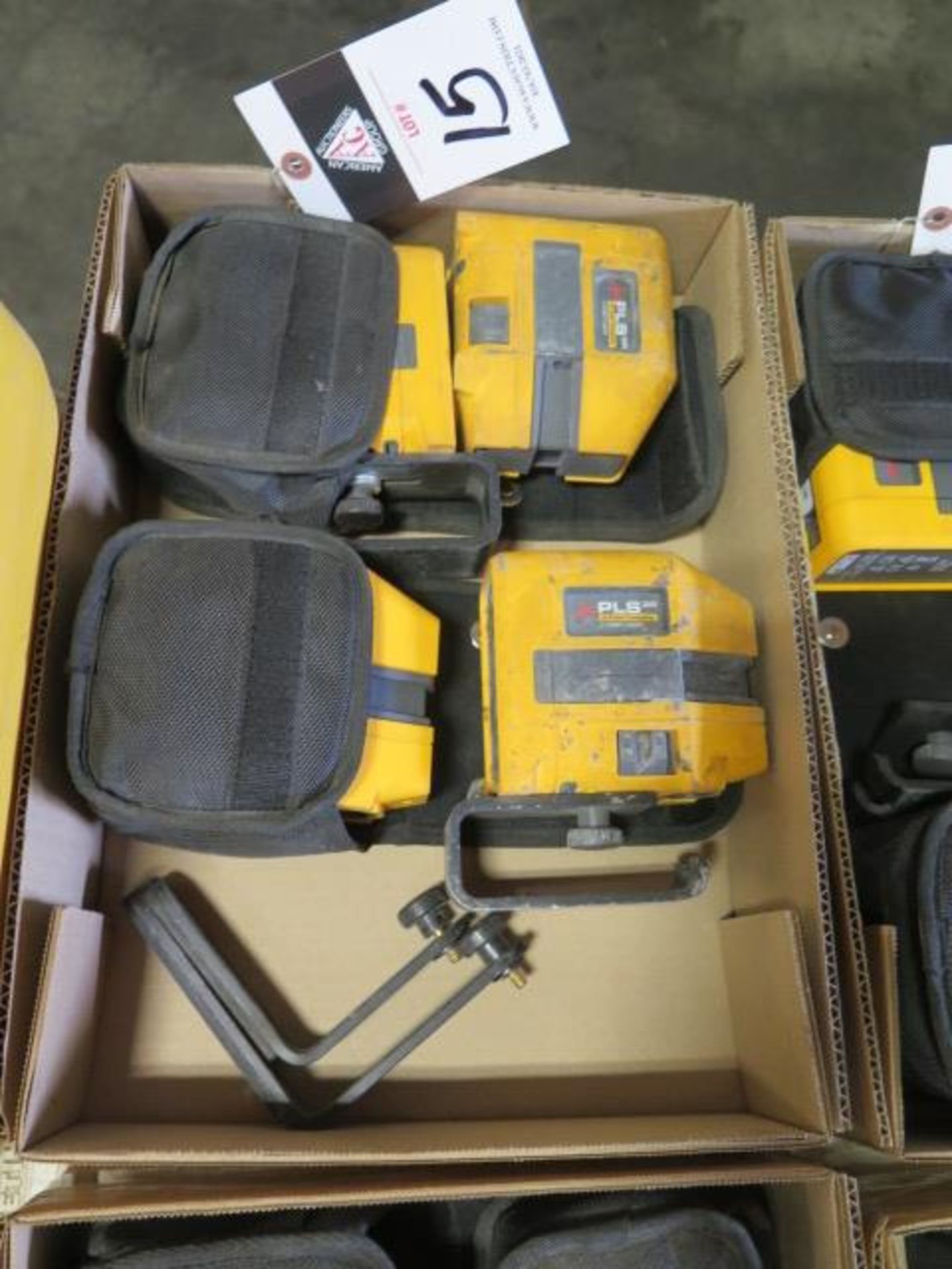 Fluke PLS 3R 3-Point Laser Levels (4) (SOLD AS-IS - NO WARRANTY)