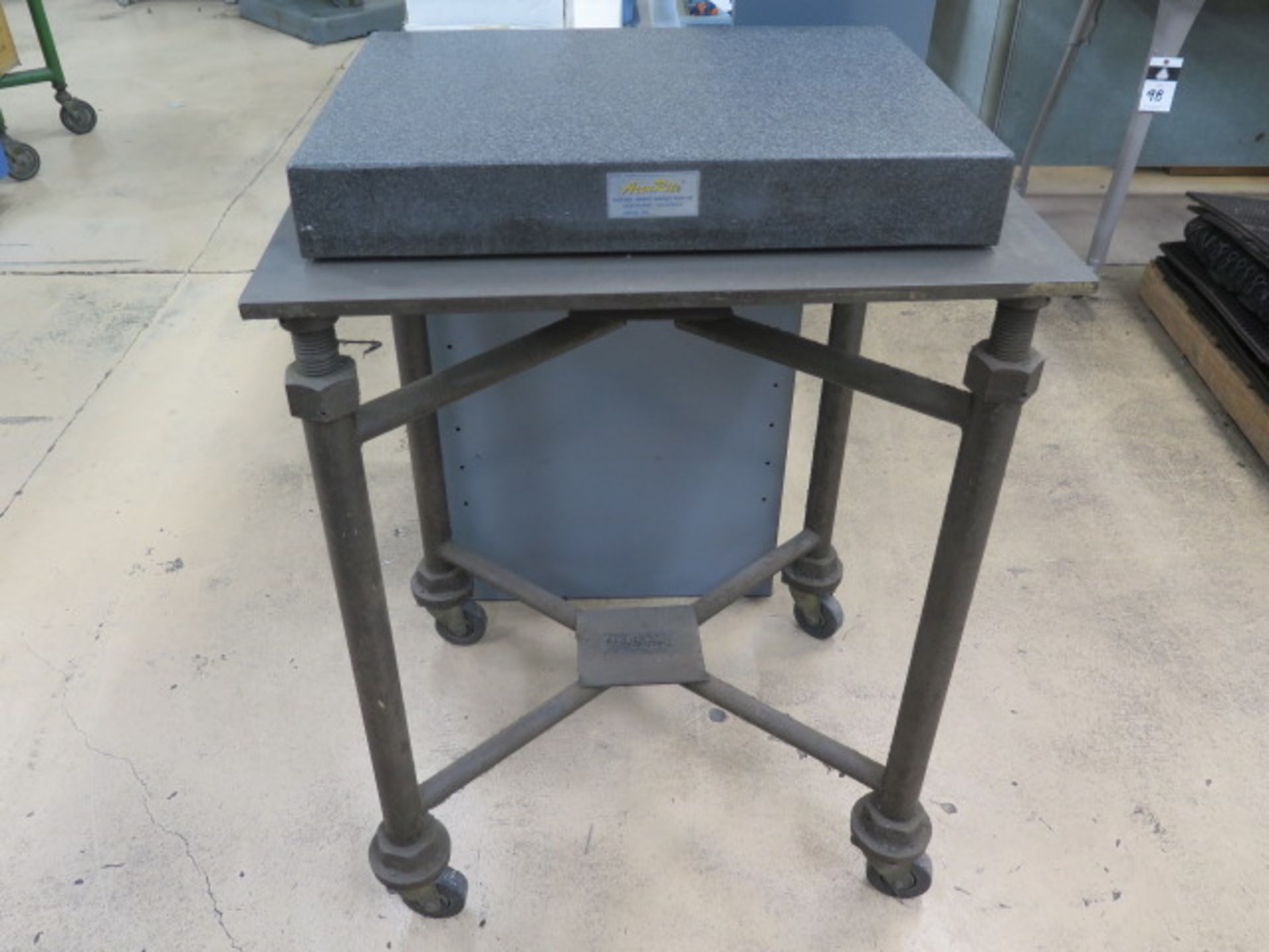 Accurite 18" x 24" x 3 1/4" Granite Surface Plate w/ Rolling Stand (SOLD AS-IS - NO WARRANTY) - Image 3 of 8