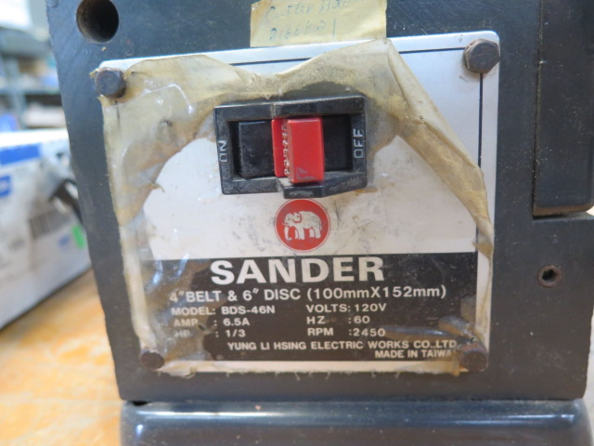 Yung Li 4" Belt Sander / 6" Disc Sander (SOLD AS-IS - NO WARRANTY) - Image 5 of 5