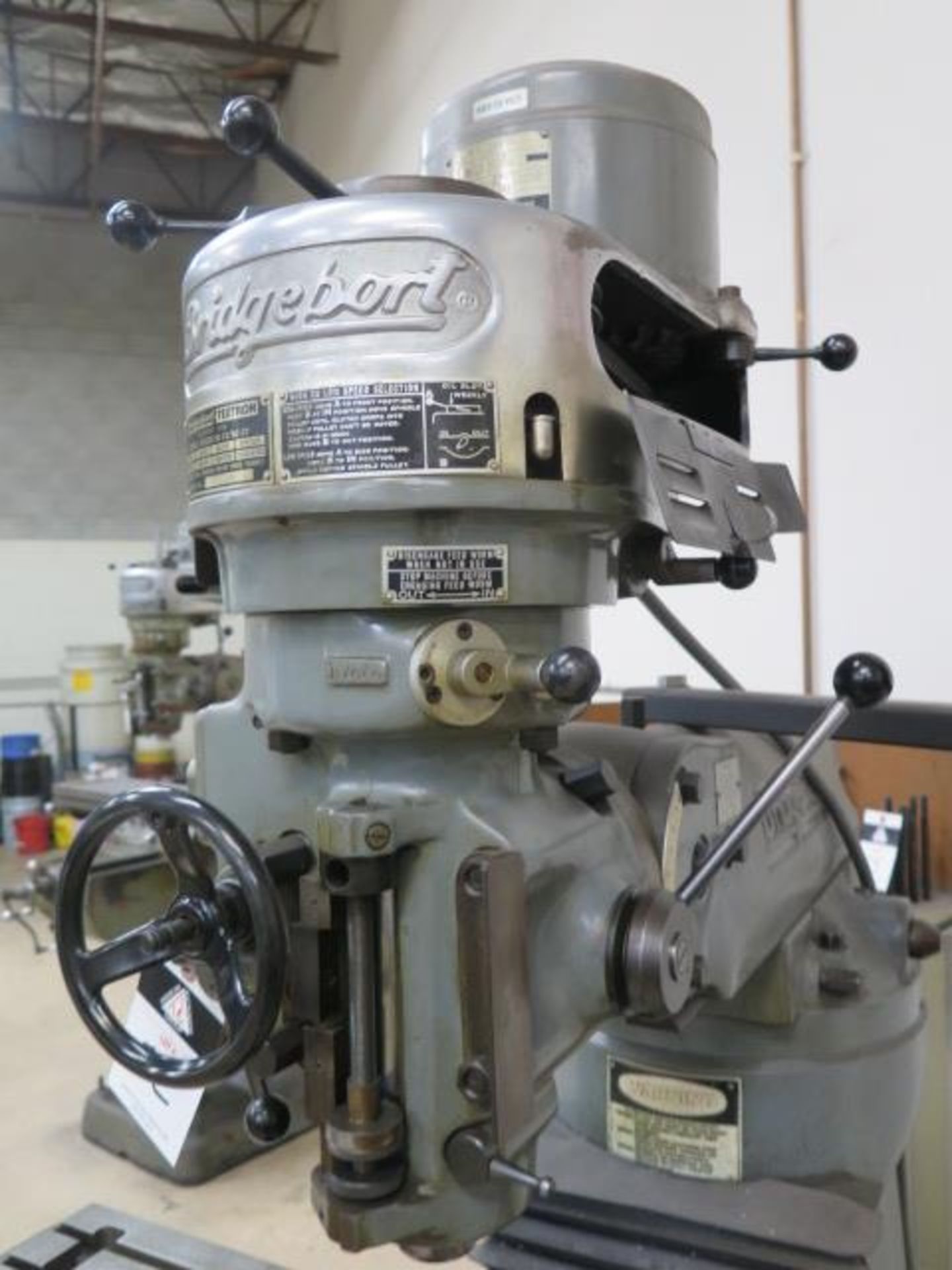 Bridgeport Vertical Mill s/n 226280 w/ Sargon DRO, 1 Hp Motor, 80-2720 RPM, 8-Speeds, SOLD AS IS - Image 5 of 11