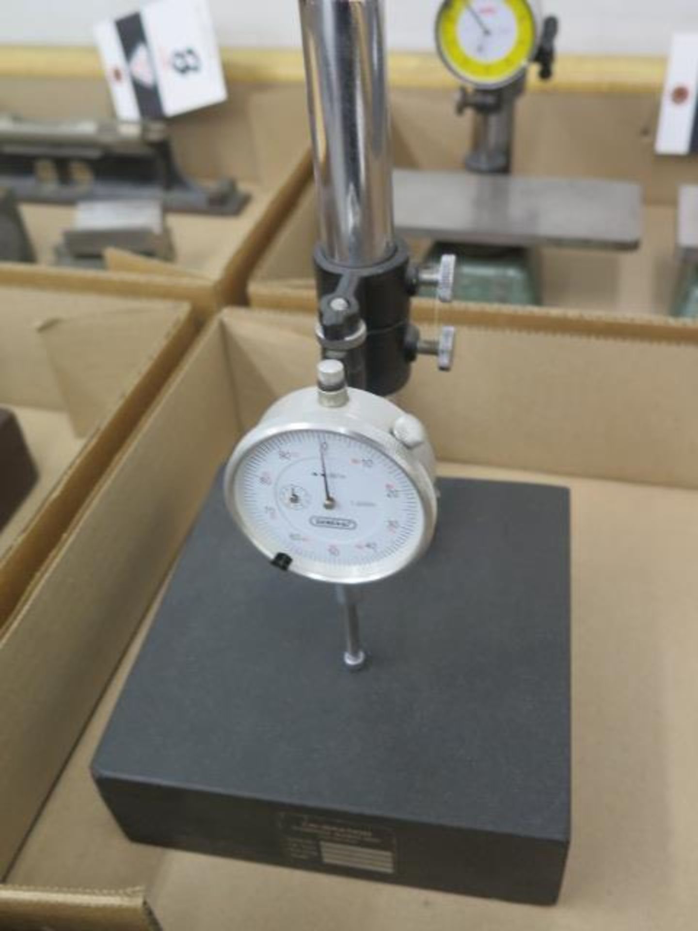 6" x 6" Granite Indicator Stand w/ Dial Indicator (SOLD AS-IS - NO WARRANTY) - Image 2 of 3