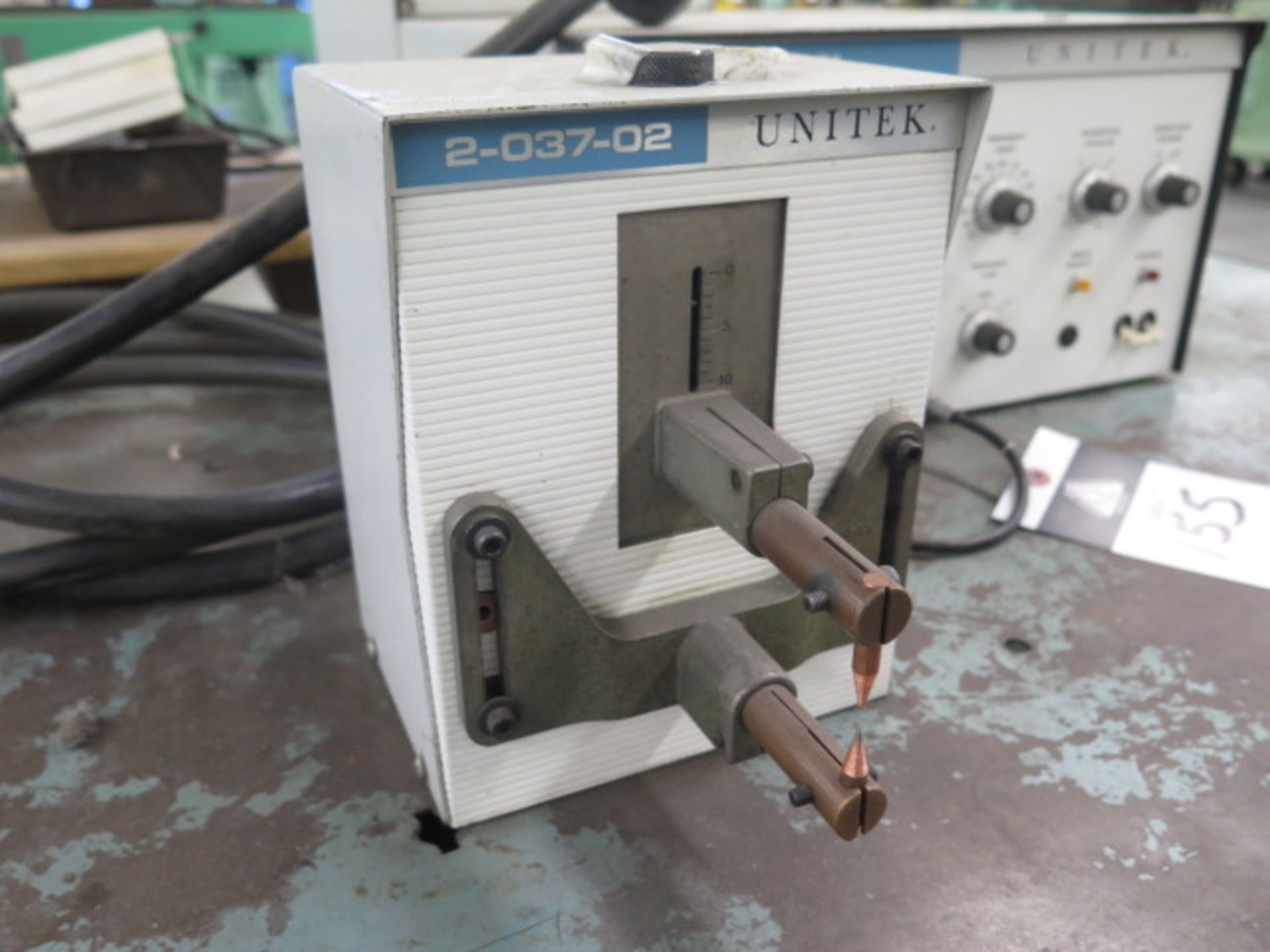 Unitek Micro Spot Welder w/ 1-142-01 Power Source and Table (SOLD AS-IS - NO WARRANTY) - Image 5 of 8