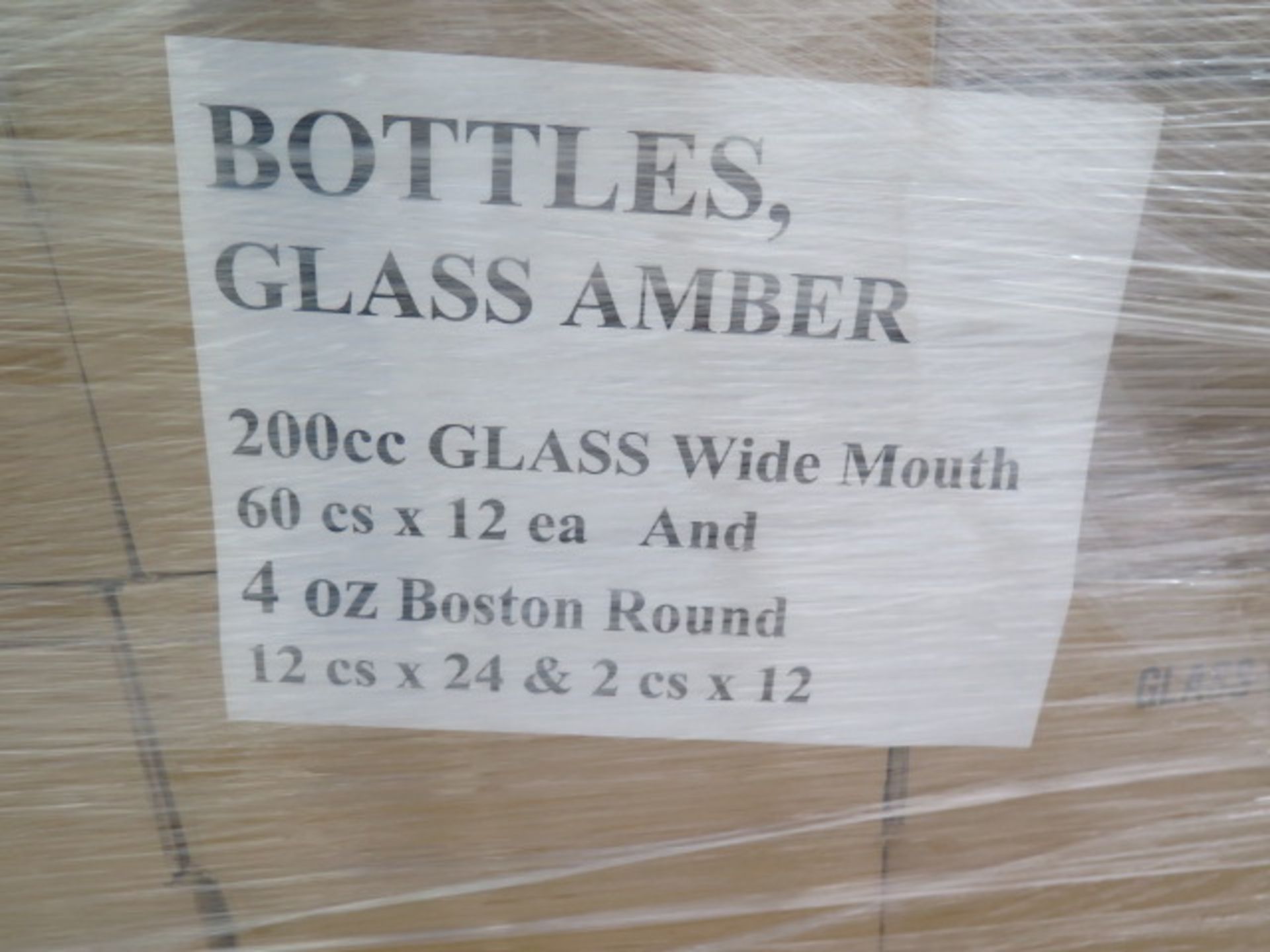 150cc Amber Glass Bottles (Approx 3200), 8oz Cobalt Blue Glass Bottles (Approx 3400), SOLD AS IS - Image 4 of 10