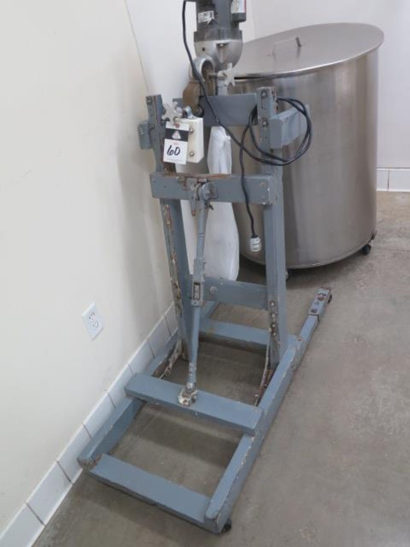 Mix-Mor Industrial Mixer w/ 300 Gallon Stainless Steel Mixing Tank and Stand (SOLD AS-IS - NO - Image 2 of 8