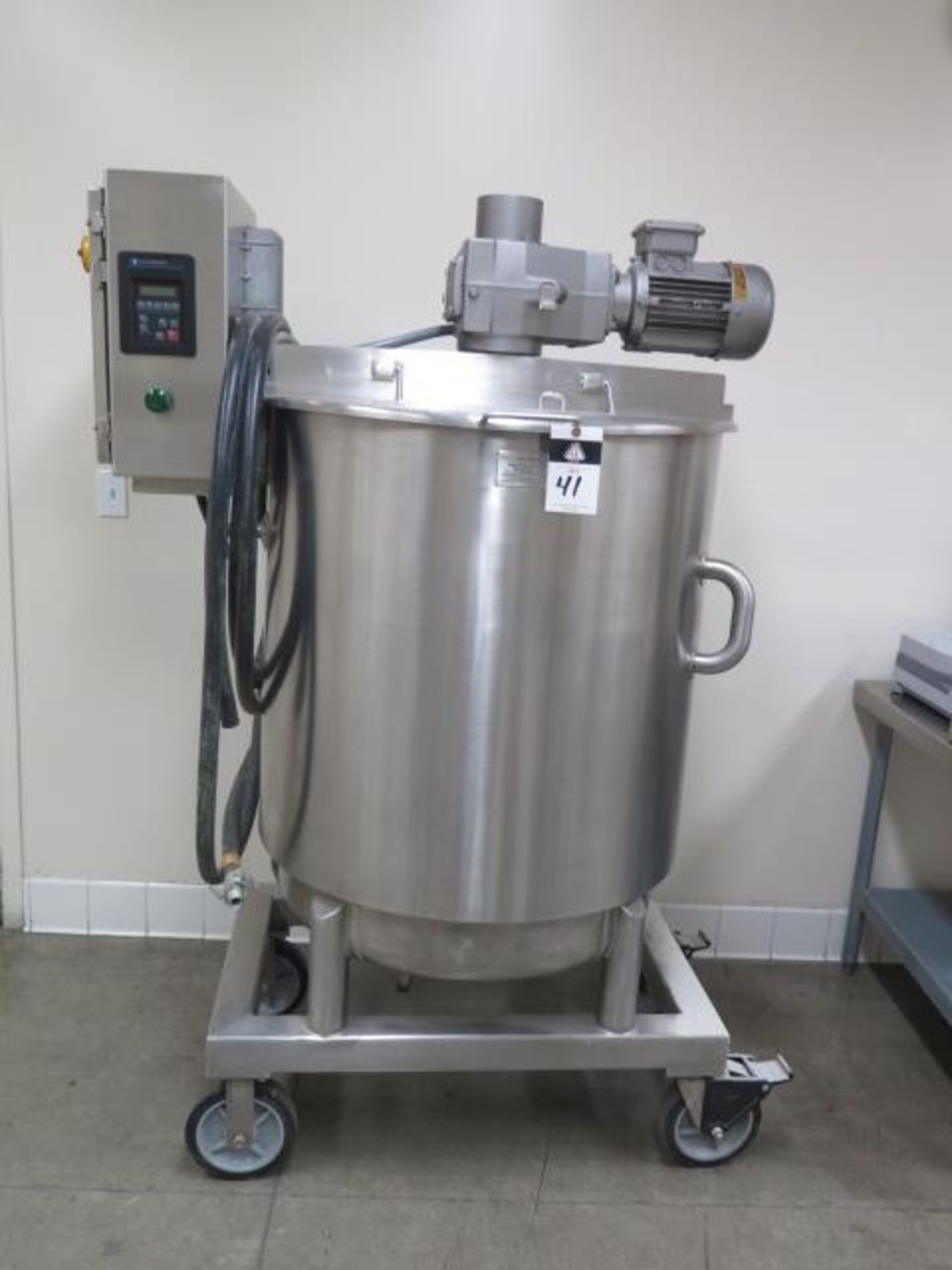 Scott Turbon Mixer Co. mdl. 2SSA-120GA Stainless Steel Mixer s/n 5454 w/ Allen Bradley SOLD AS IS