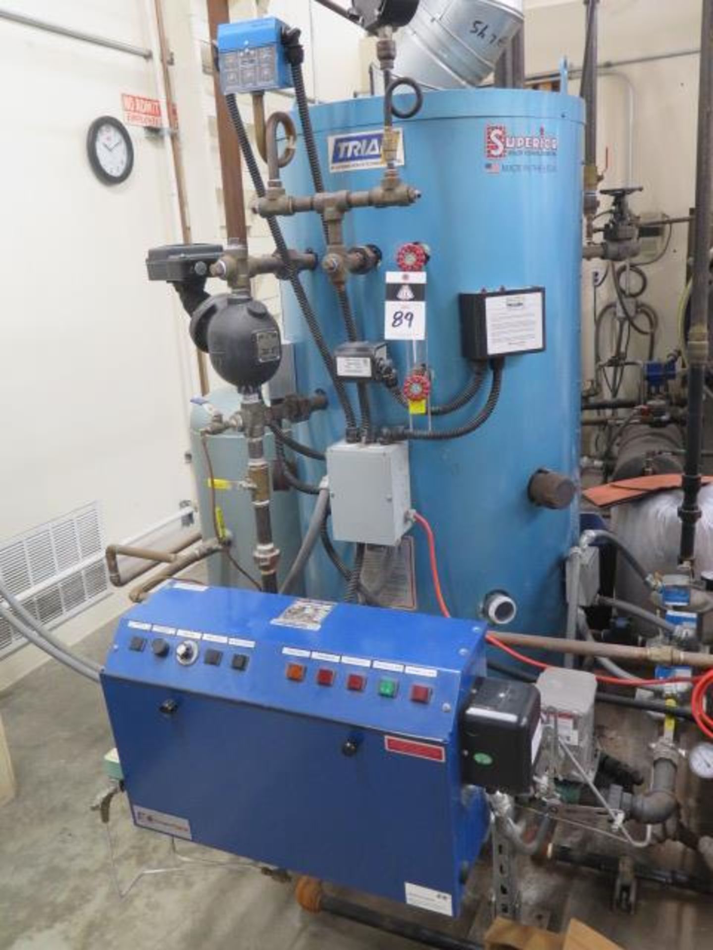 Superior Boiler Works mdl. GMS-900-HP-HEP Gas Fired Boiler s/n 17975 w/ 74 Sq-Ft SOLD AS IS