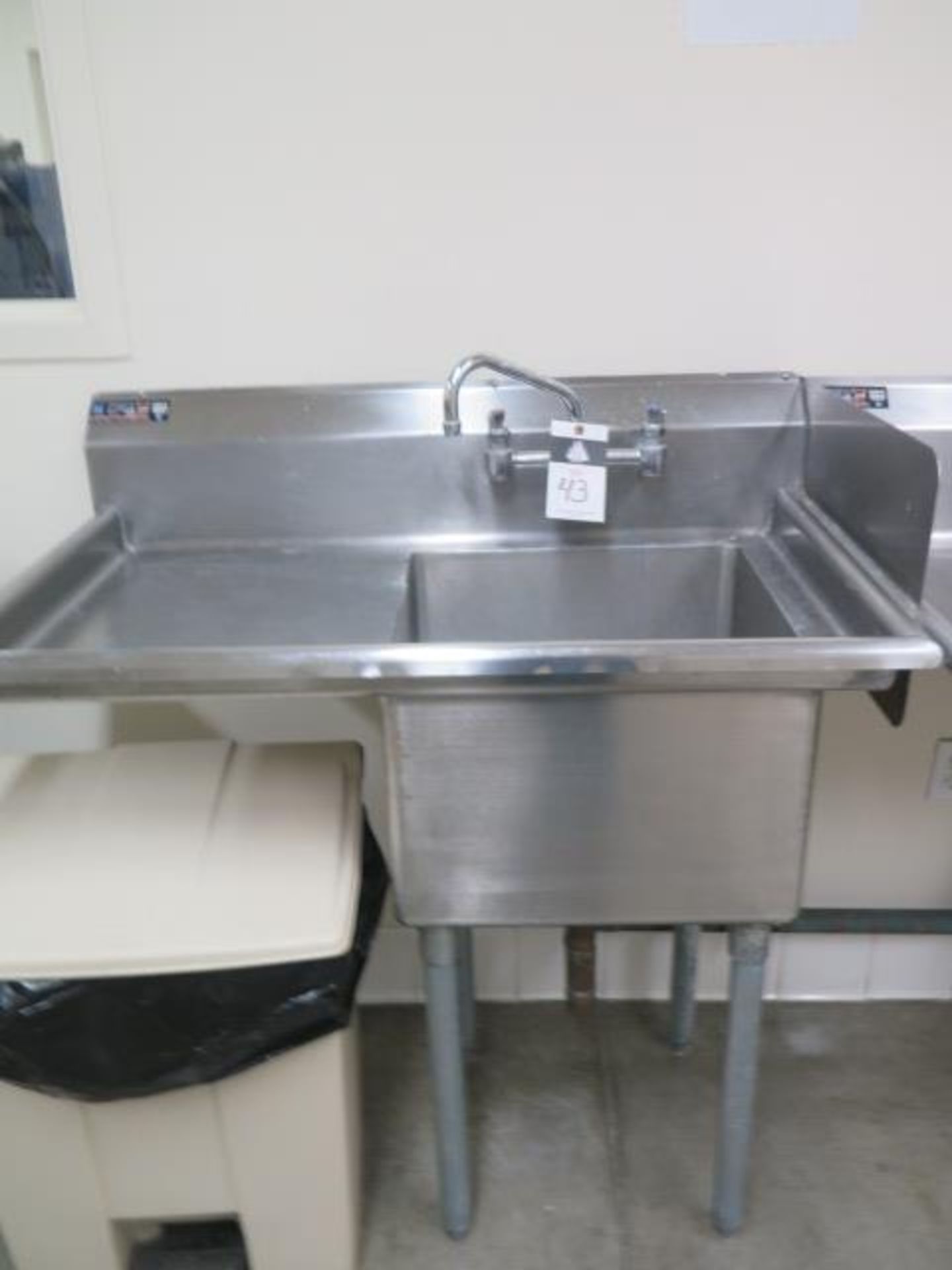 Single Compartment Stainless Steel Sink (SOLD AS-IS - NO WARRANTY)